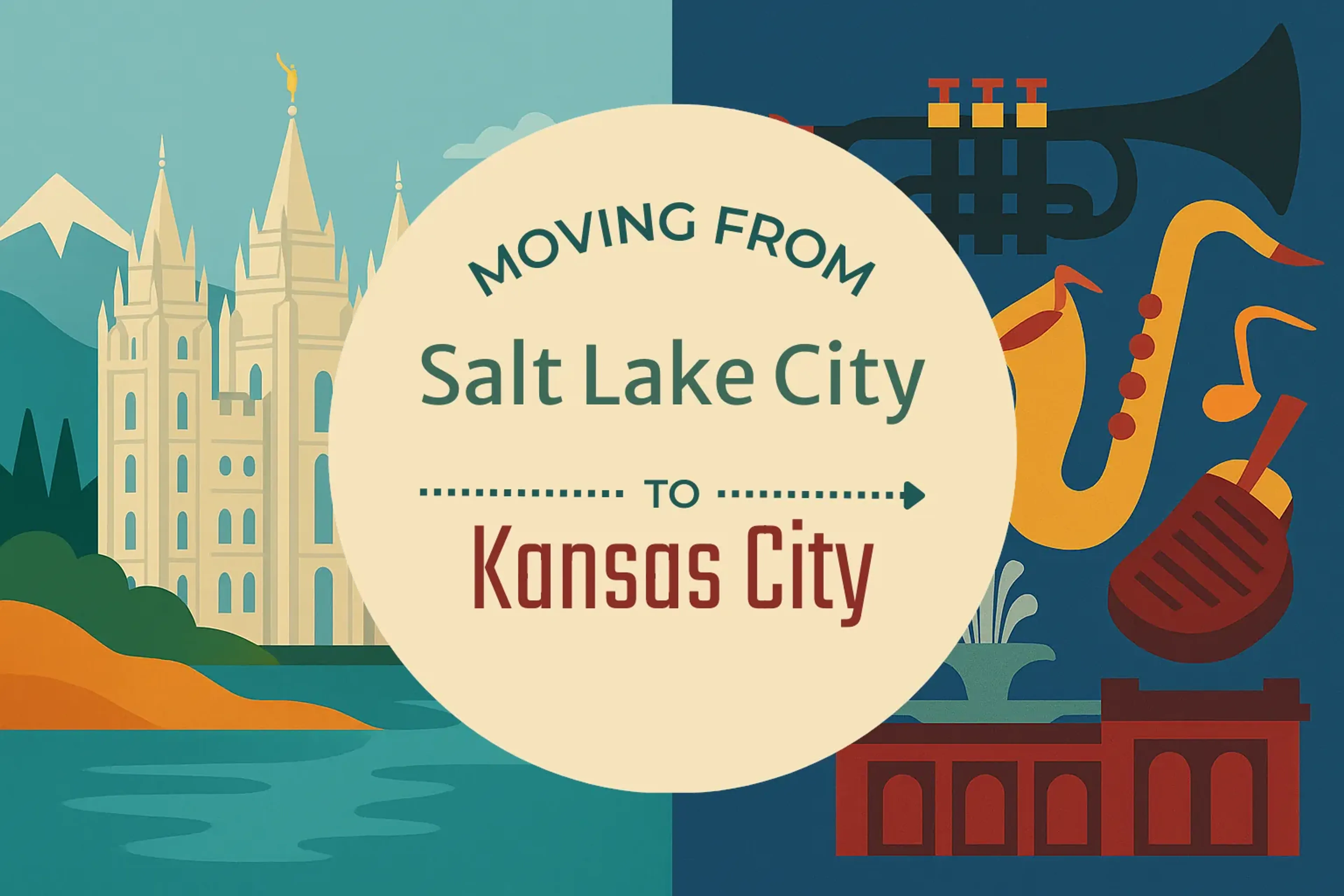 Side-by-side comparison of Salt Lake City to Kansas City moving companies