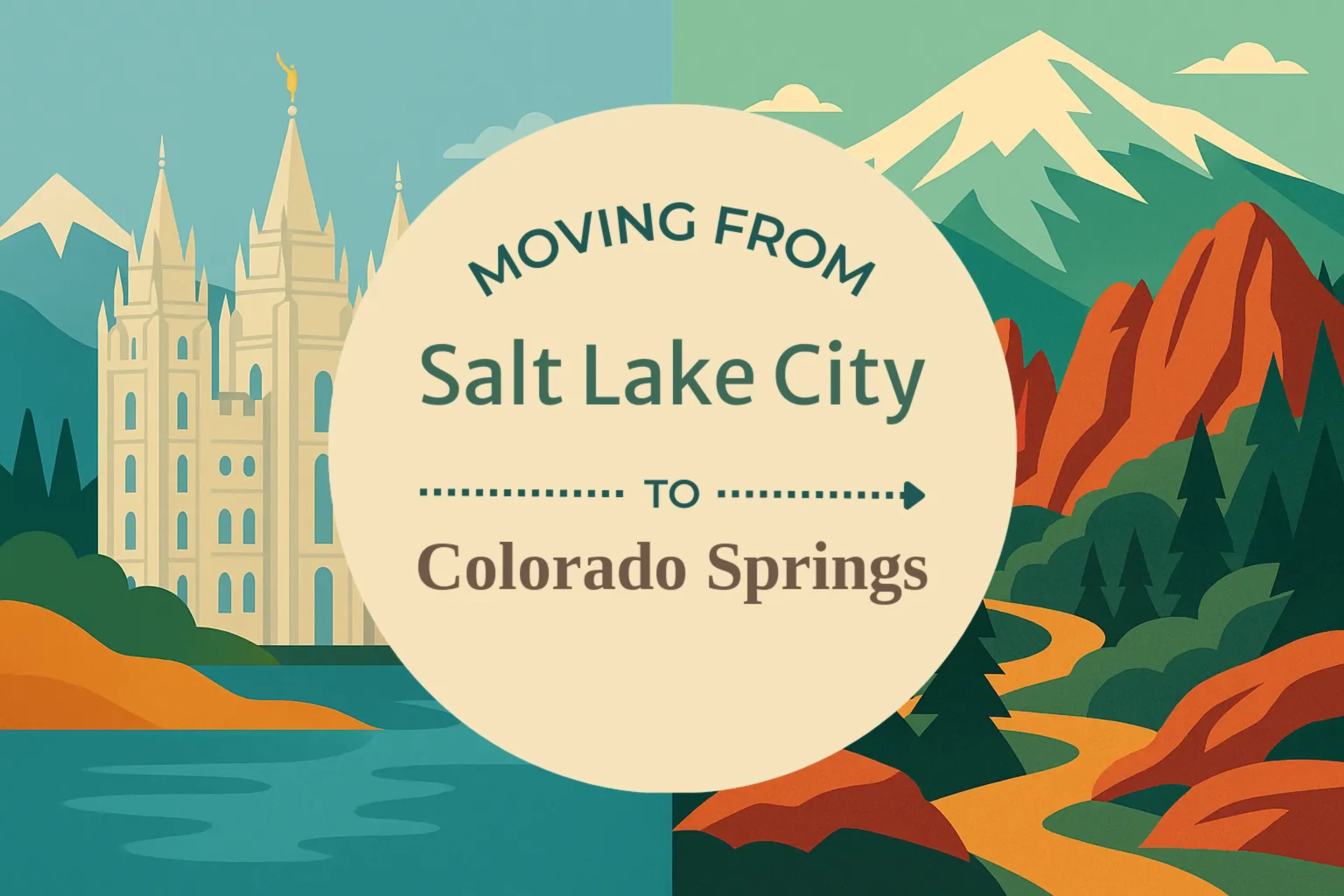 Side-by-side comparison of Salt Lake City to Colorado Springs moving companies
