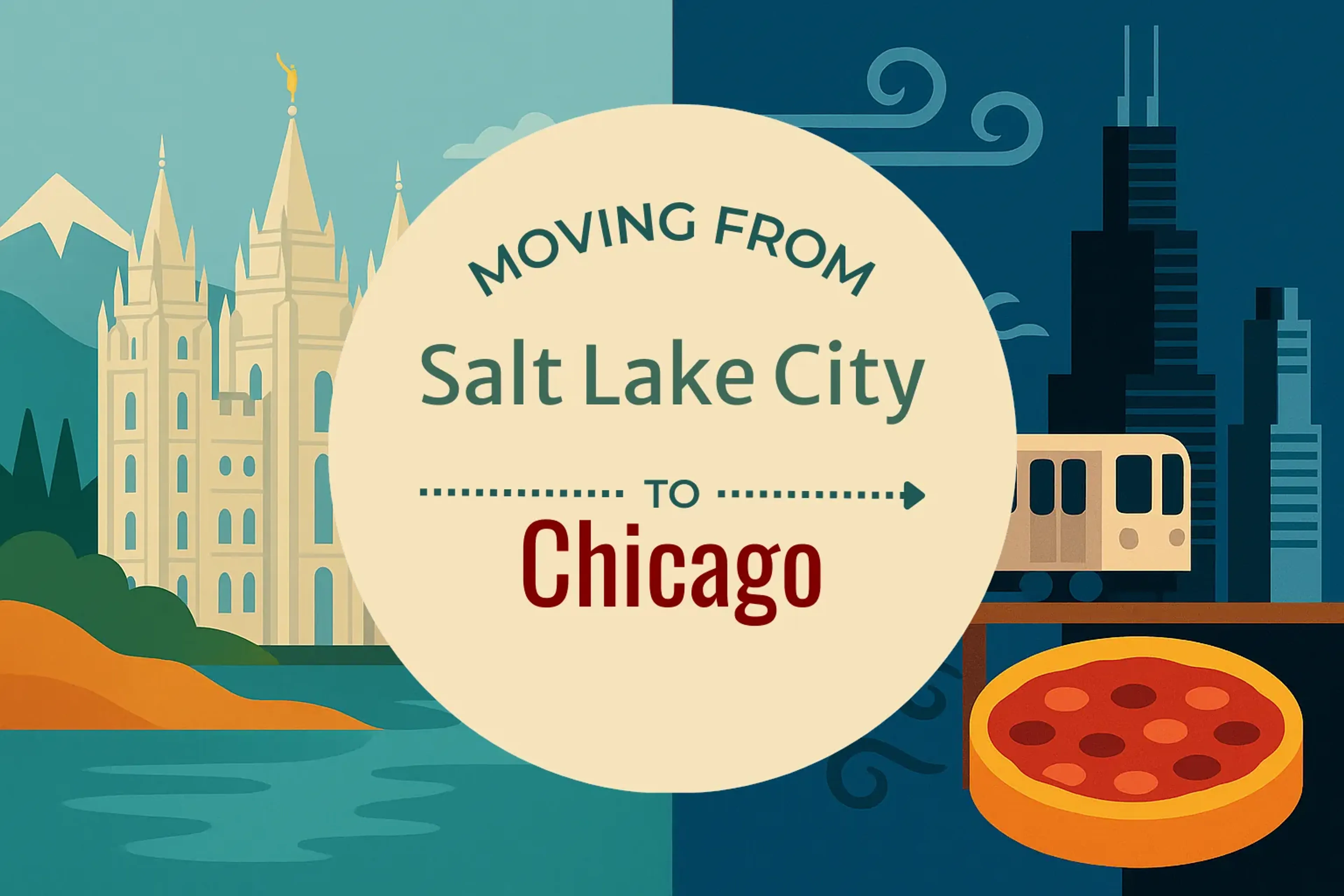 Side-by-side comparison of Salt Lake City to Chicago moving companies