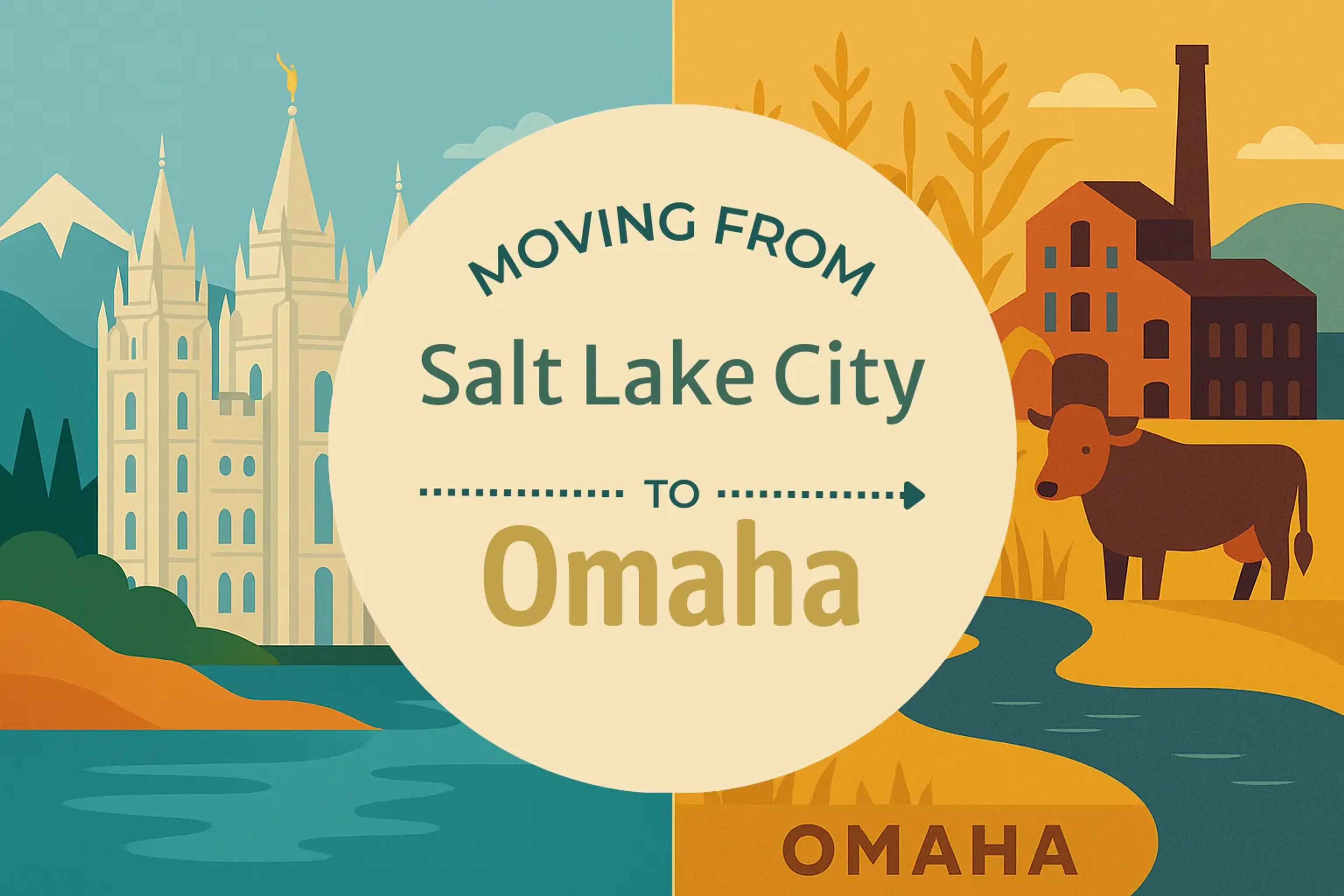 Side-by-side comparison of Salt Lake City to Omaha moving companies