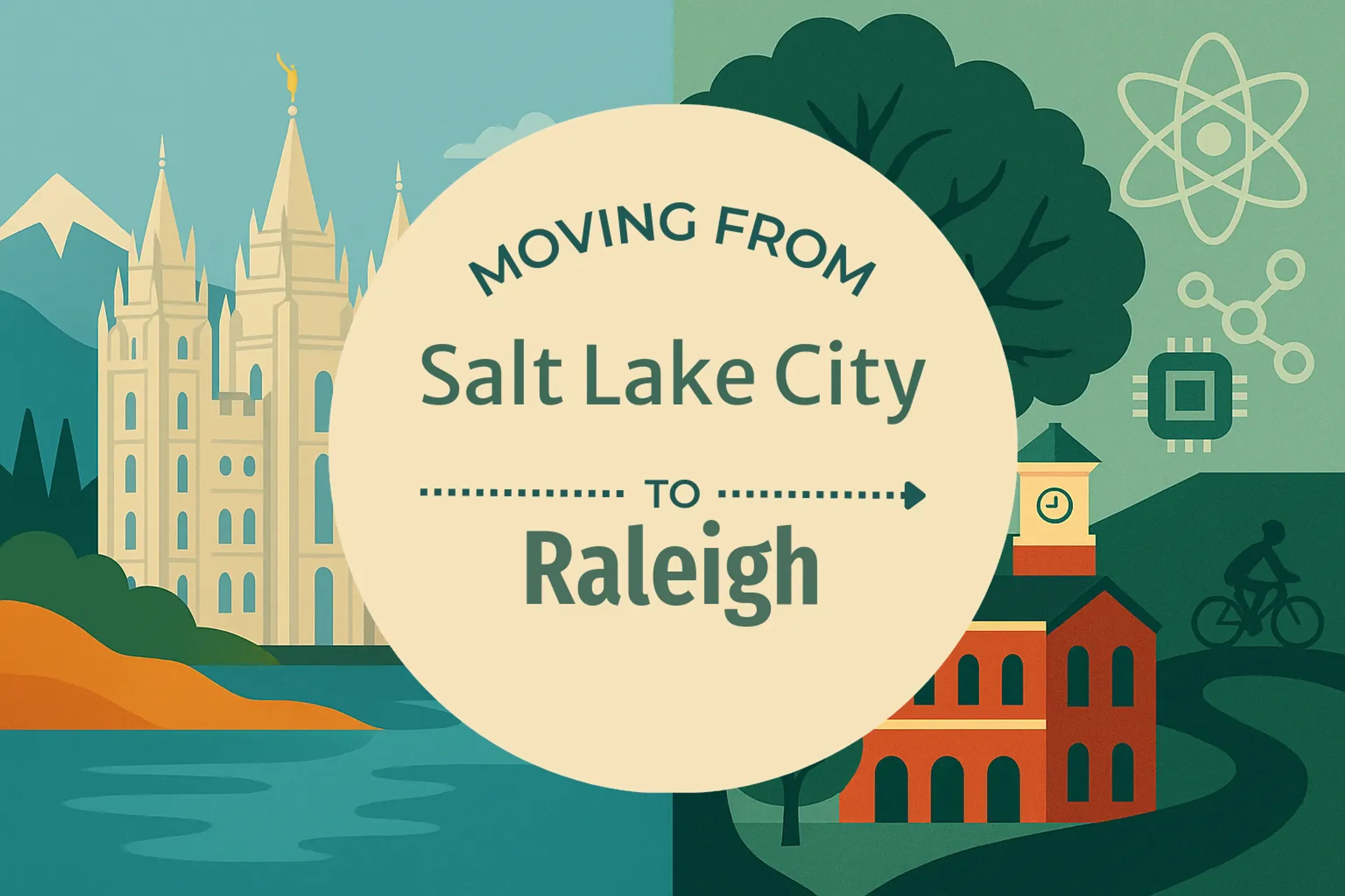 Side-by-side comparison of Salt Lake City to Raleigh moving companies