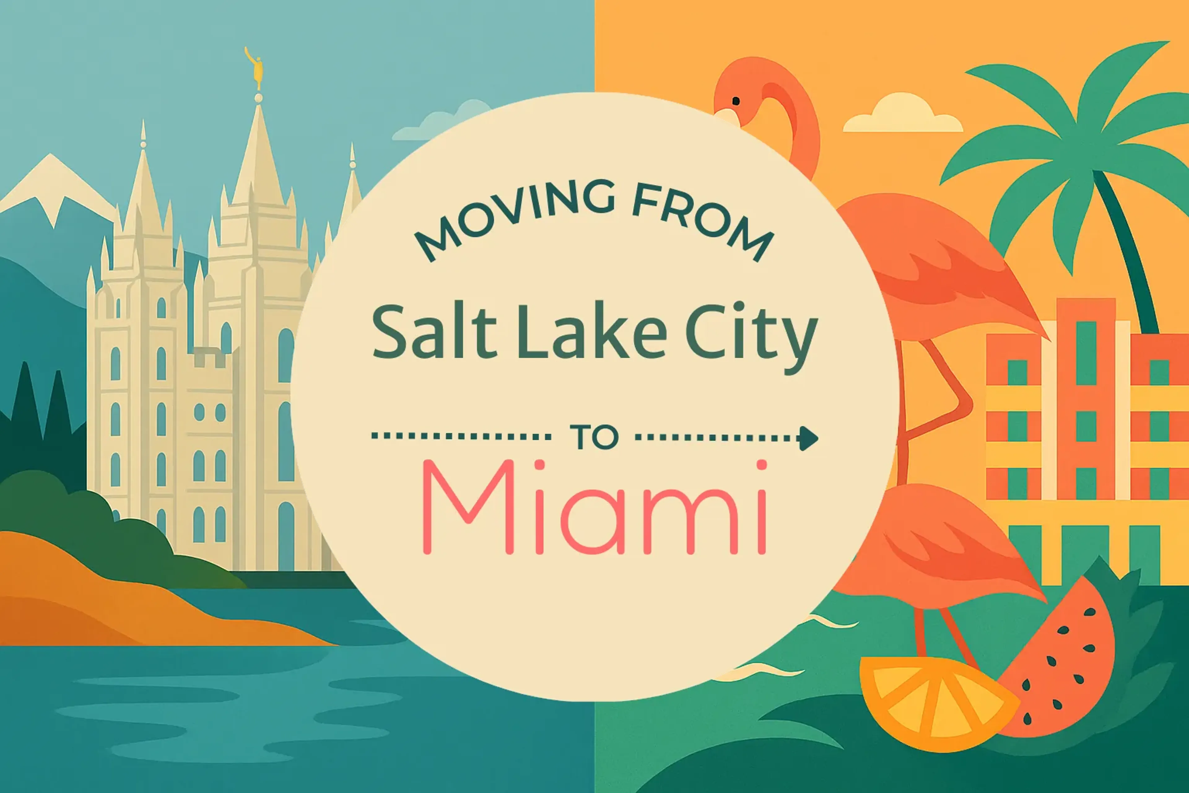 Side-by-side comparison of Salt Lake City to Miami moving companies