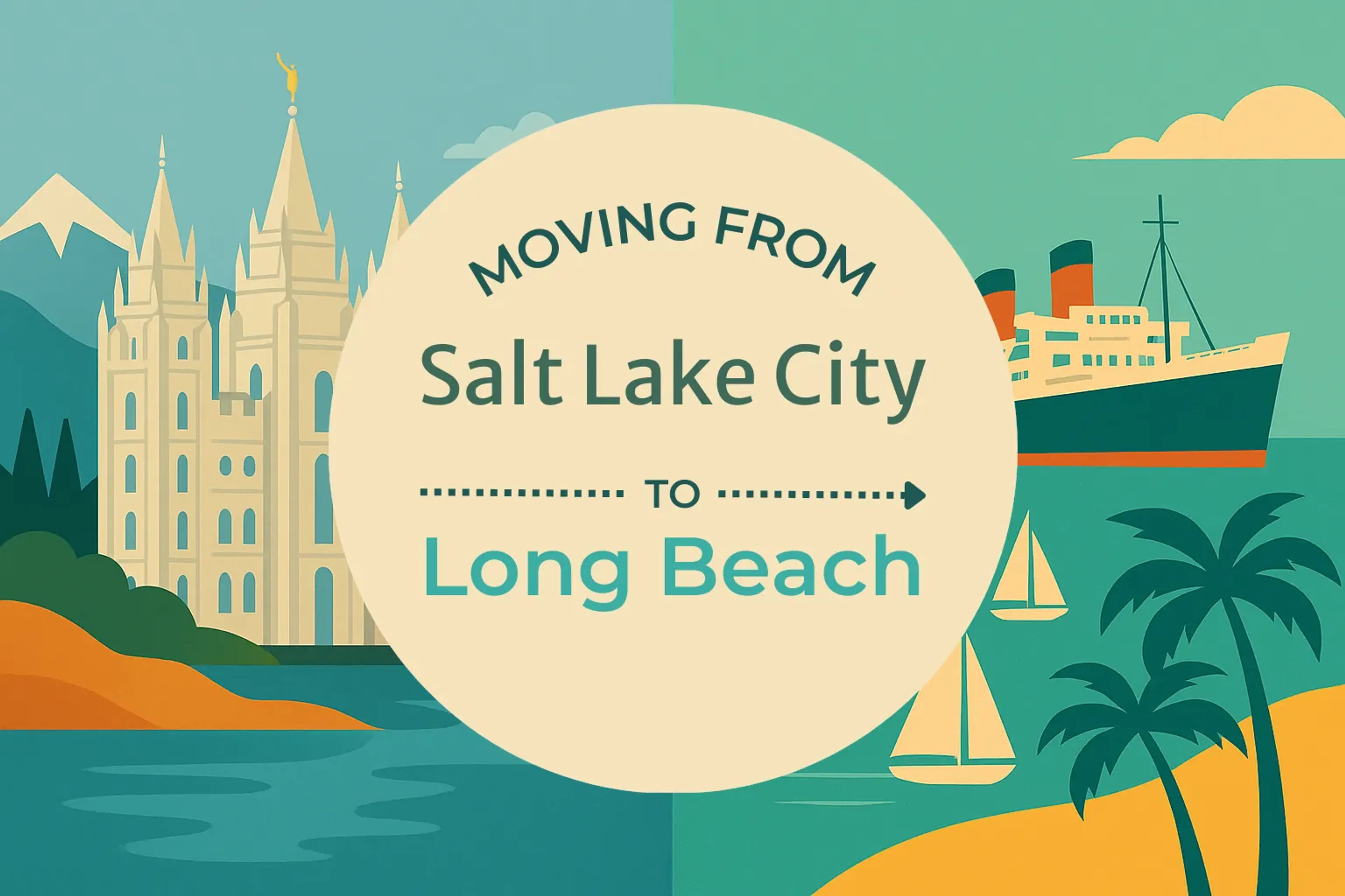 Side-by-side comparison of Salt Lake City to Long Beach moving companies
