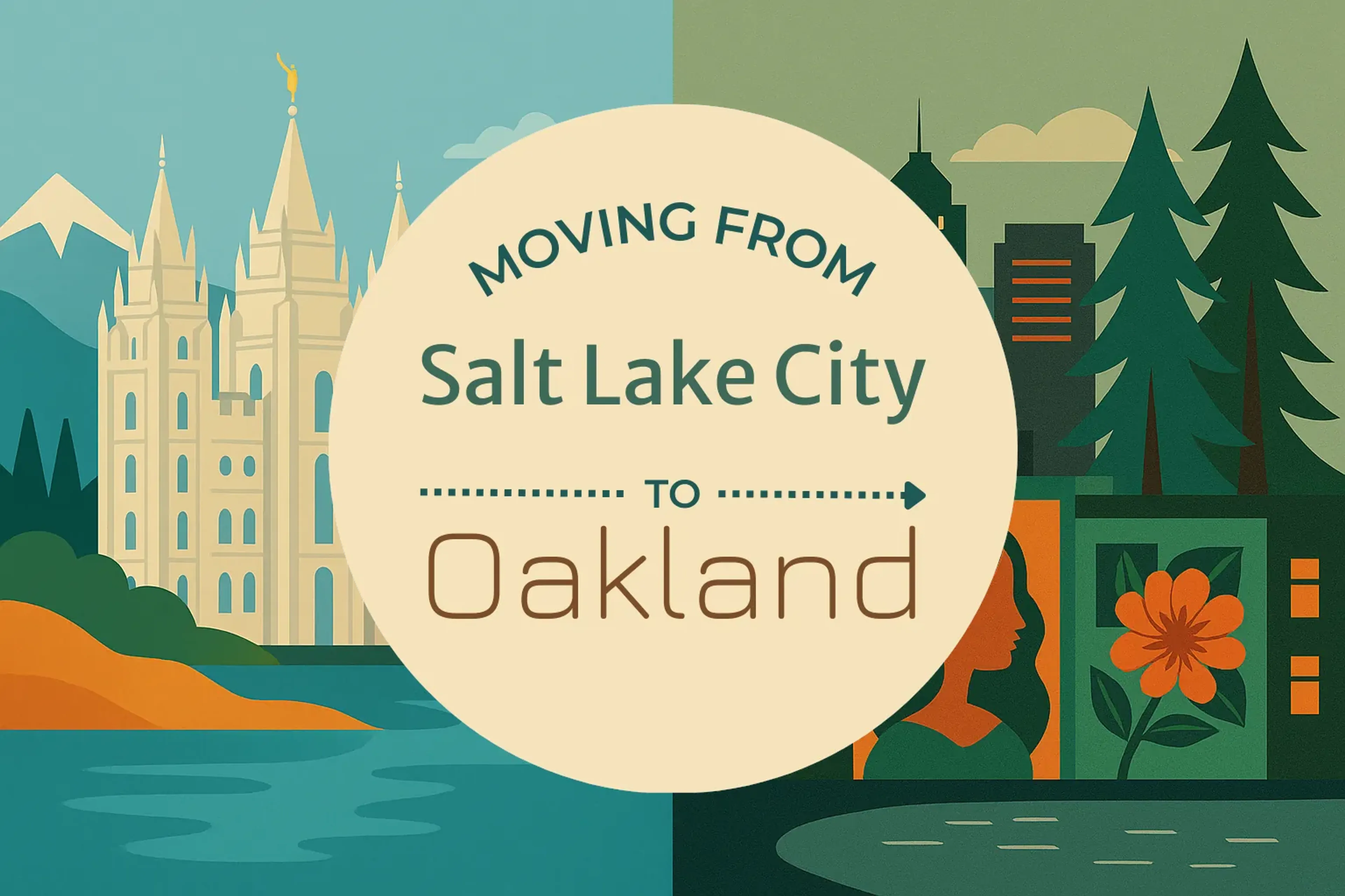Side-by-side comparison of Salt Lake City to Oakland moving companies