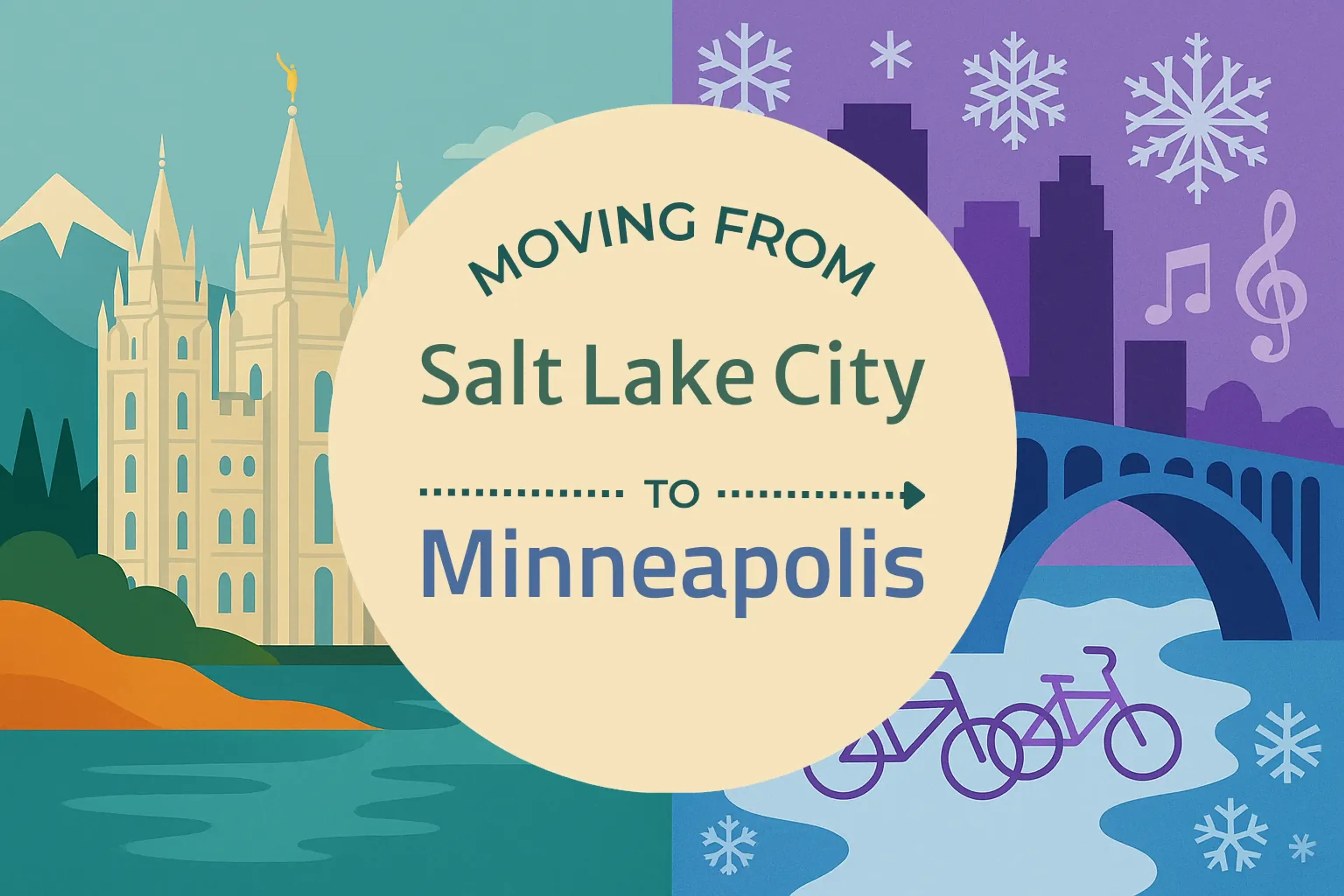 Side-by-side comparison of Salt Lake City to Minneapolis moving companies