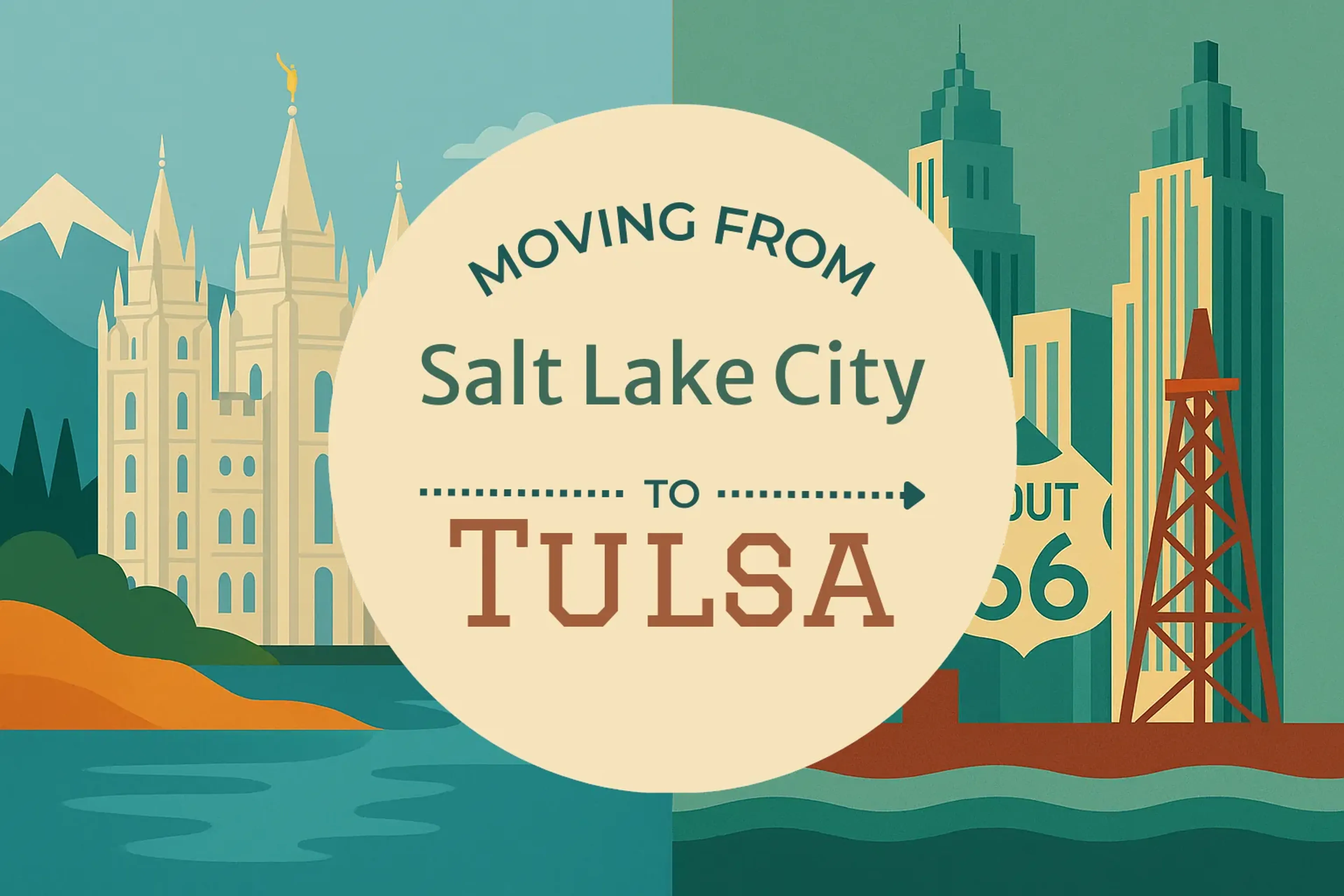 Side-by-side comparison of Salt Lake City to Tulsa moving companies