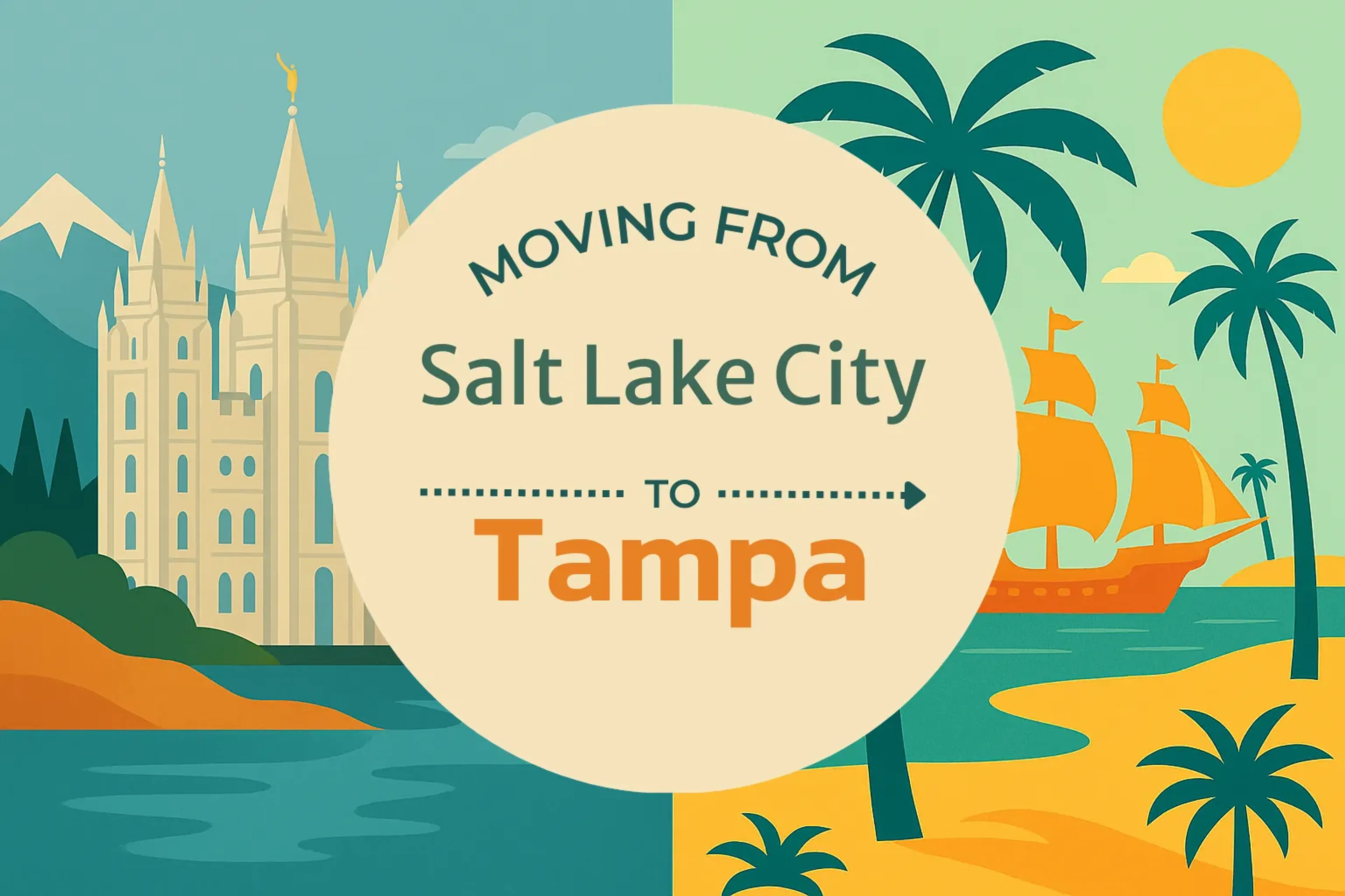 Side-by-side comparison of Salt Lake City to Tampa moving companies
