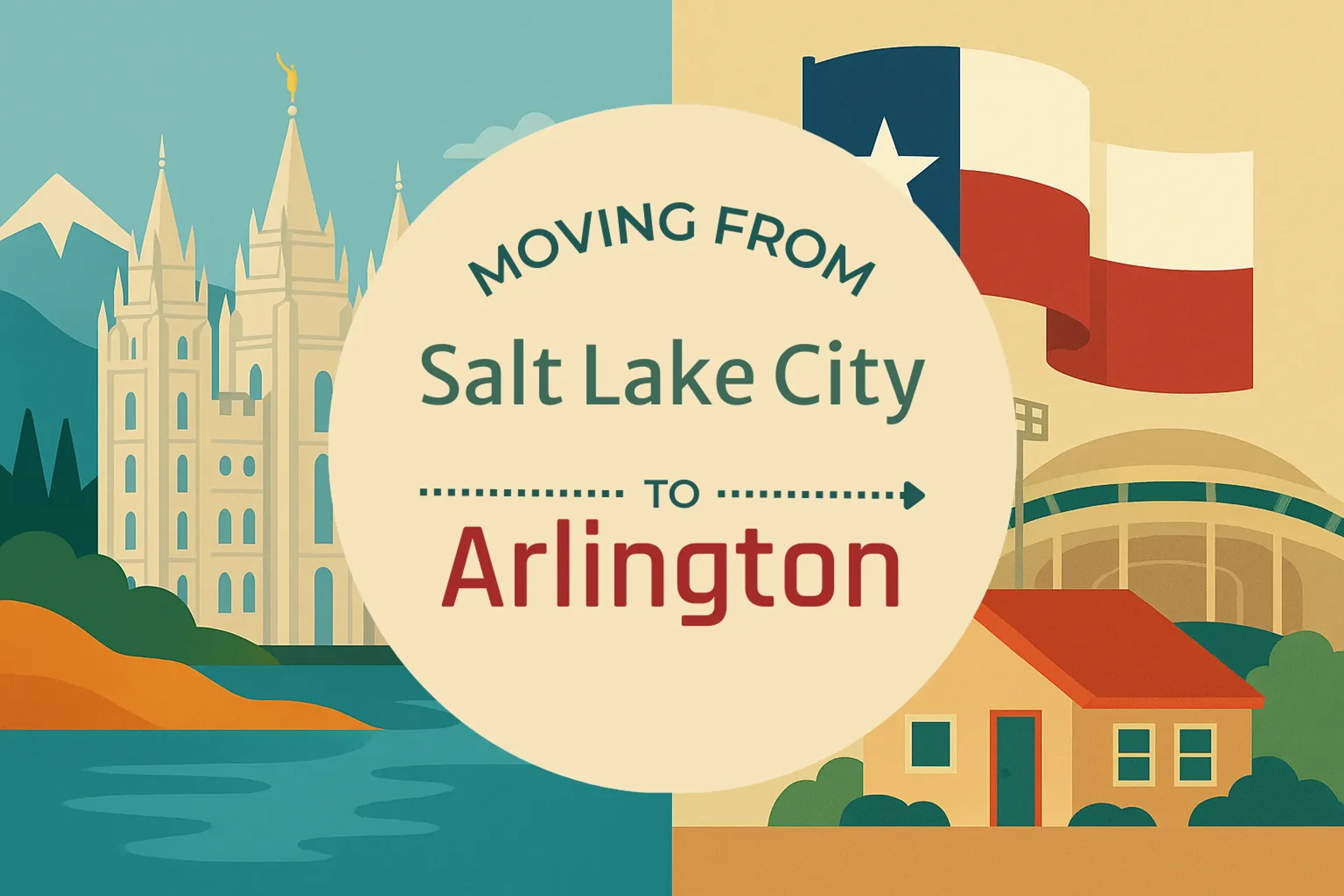 Side-by-side comparison of Salt Lake City to Arlington moving companies
