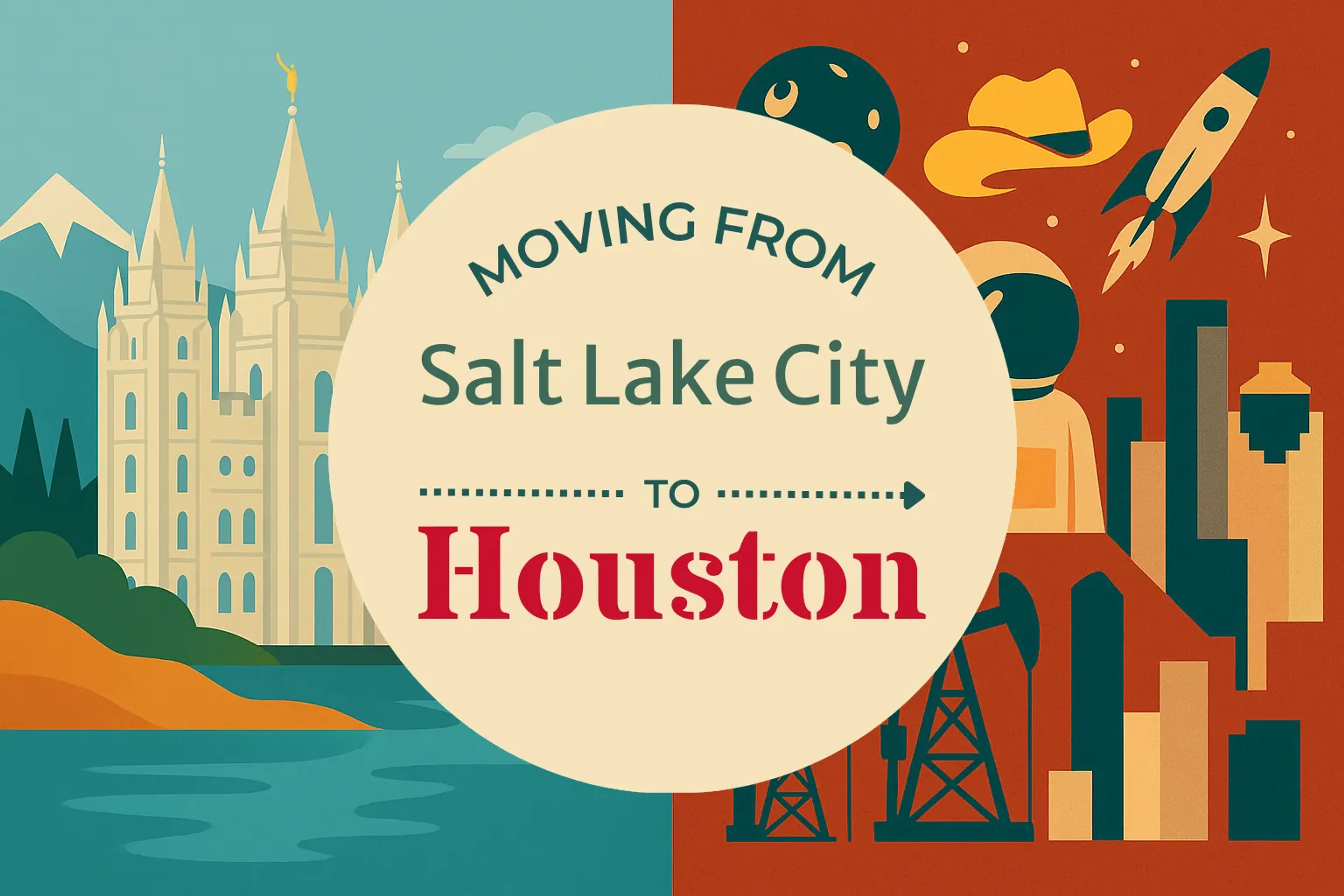 Side-by-side comparison of Salt Lake City to Houston moving companies