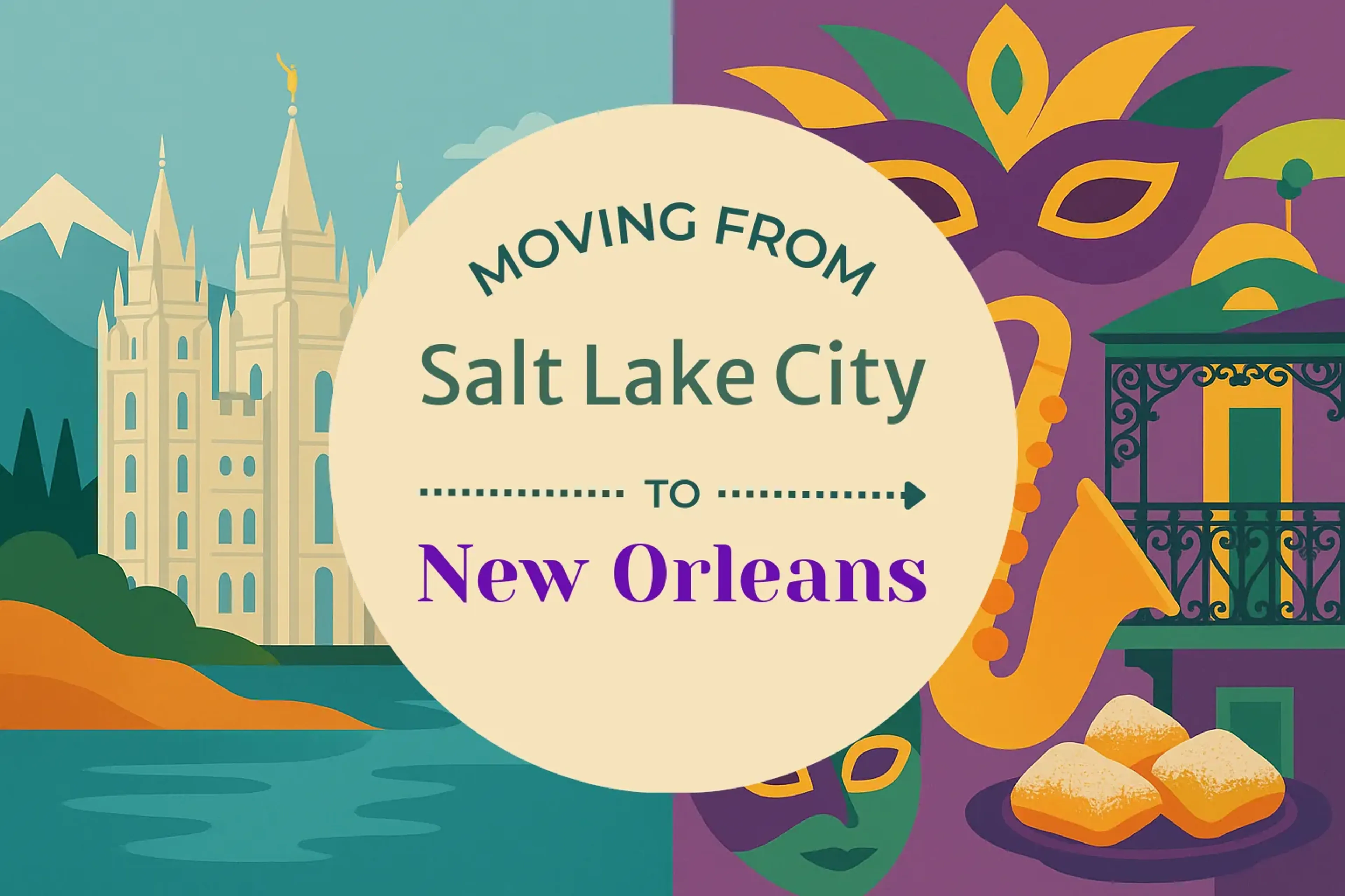 Side-by-side comparison of Salt Lake City to New Orleans moving companies