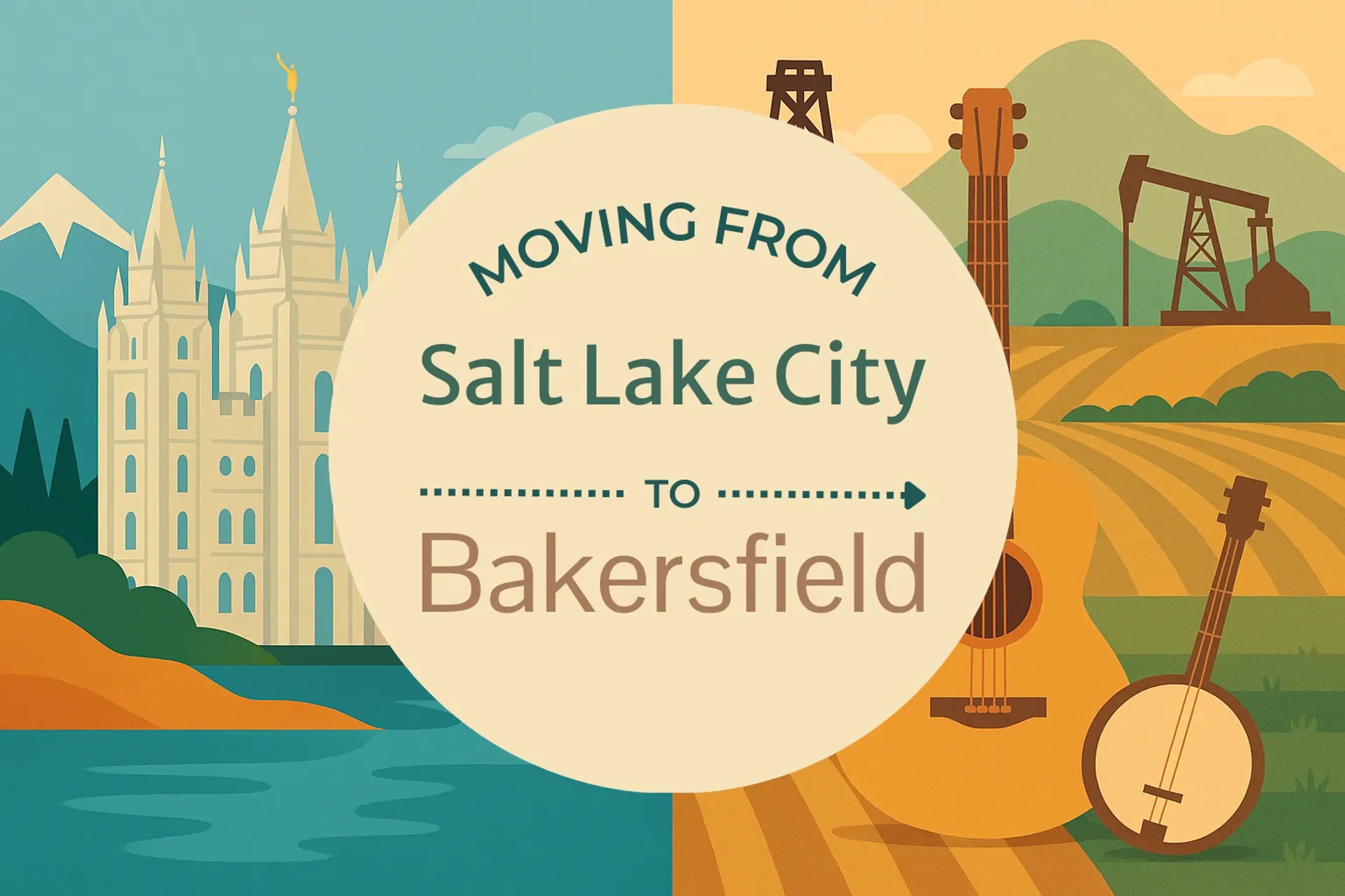 Side-by-side comparison of Salt Lake City to Bakersfield moving companies