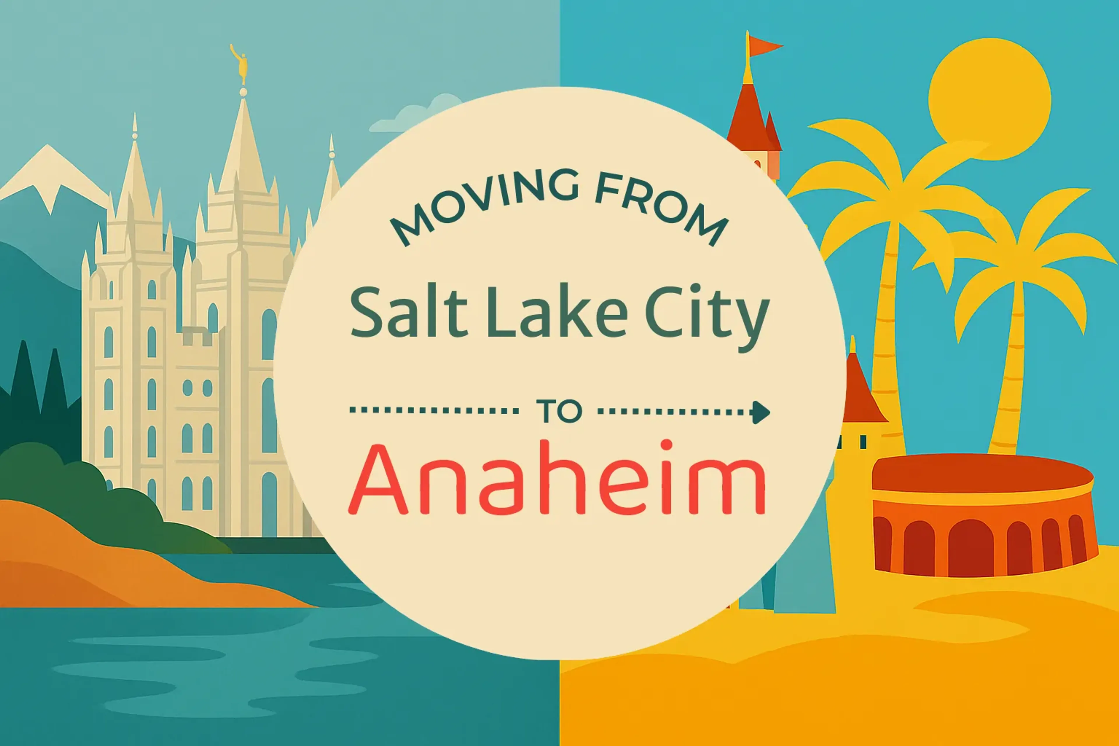 Side-by-side comparison of Salt Lake City to Anaheim moving companies