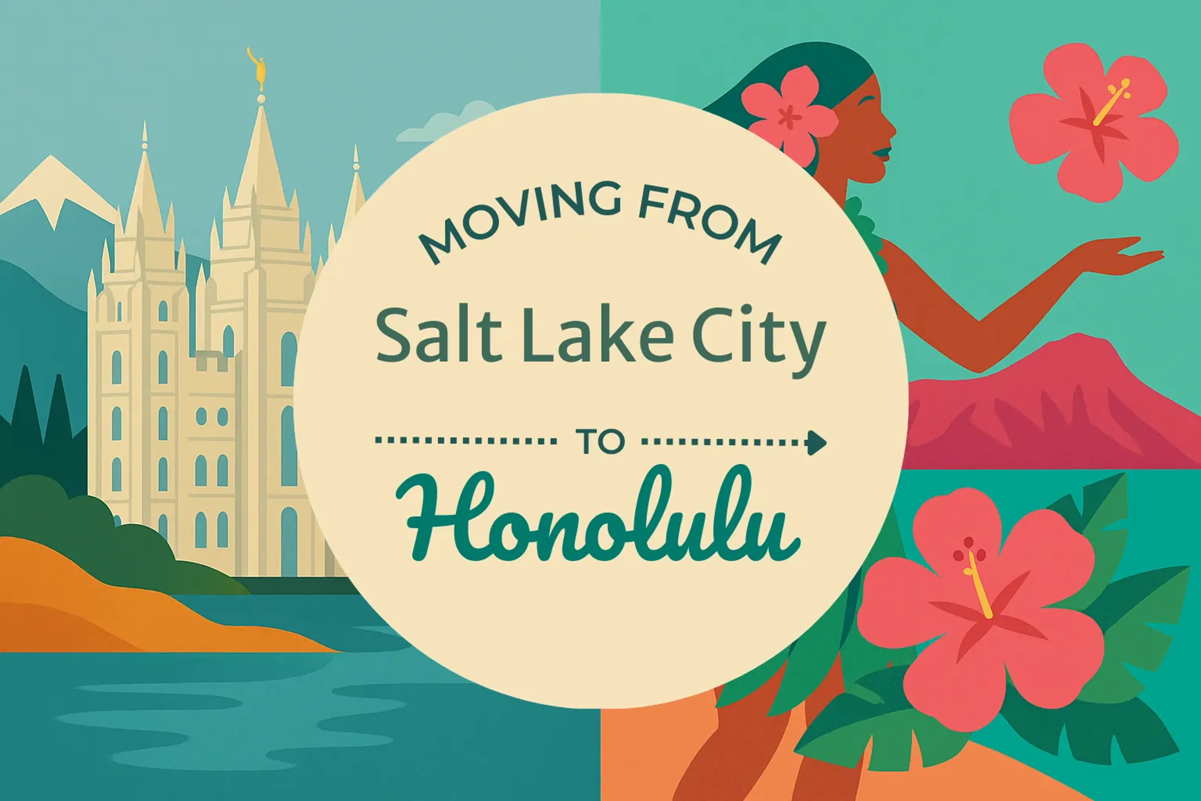 Side-by-side comparison of Salt Lake City to Honolulu moving companies