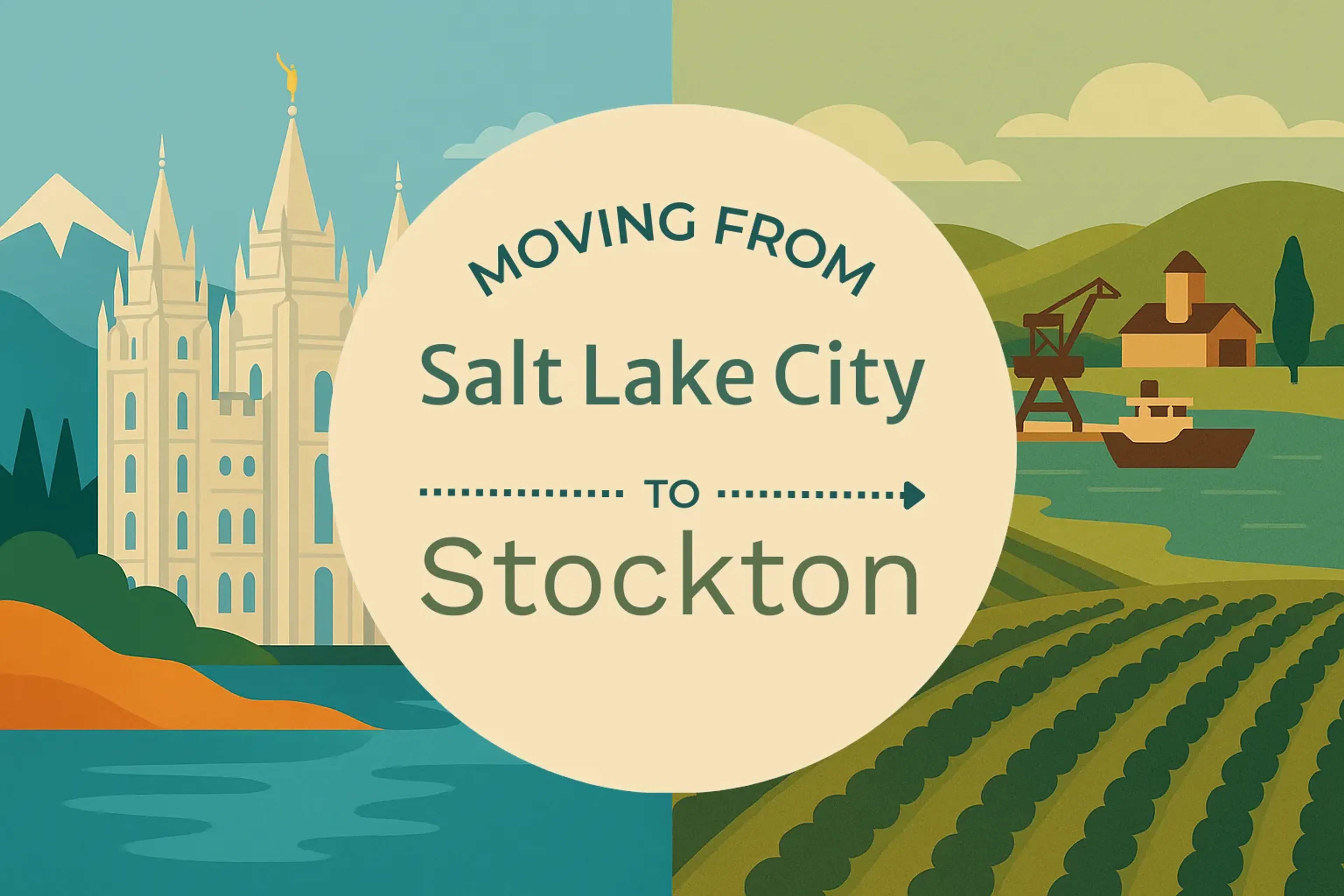 Side-by-side comparison of Salt Lake City to Stockton moving companies
