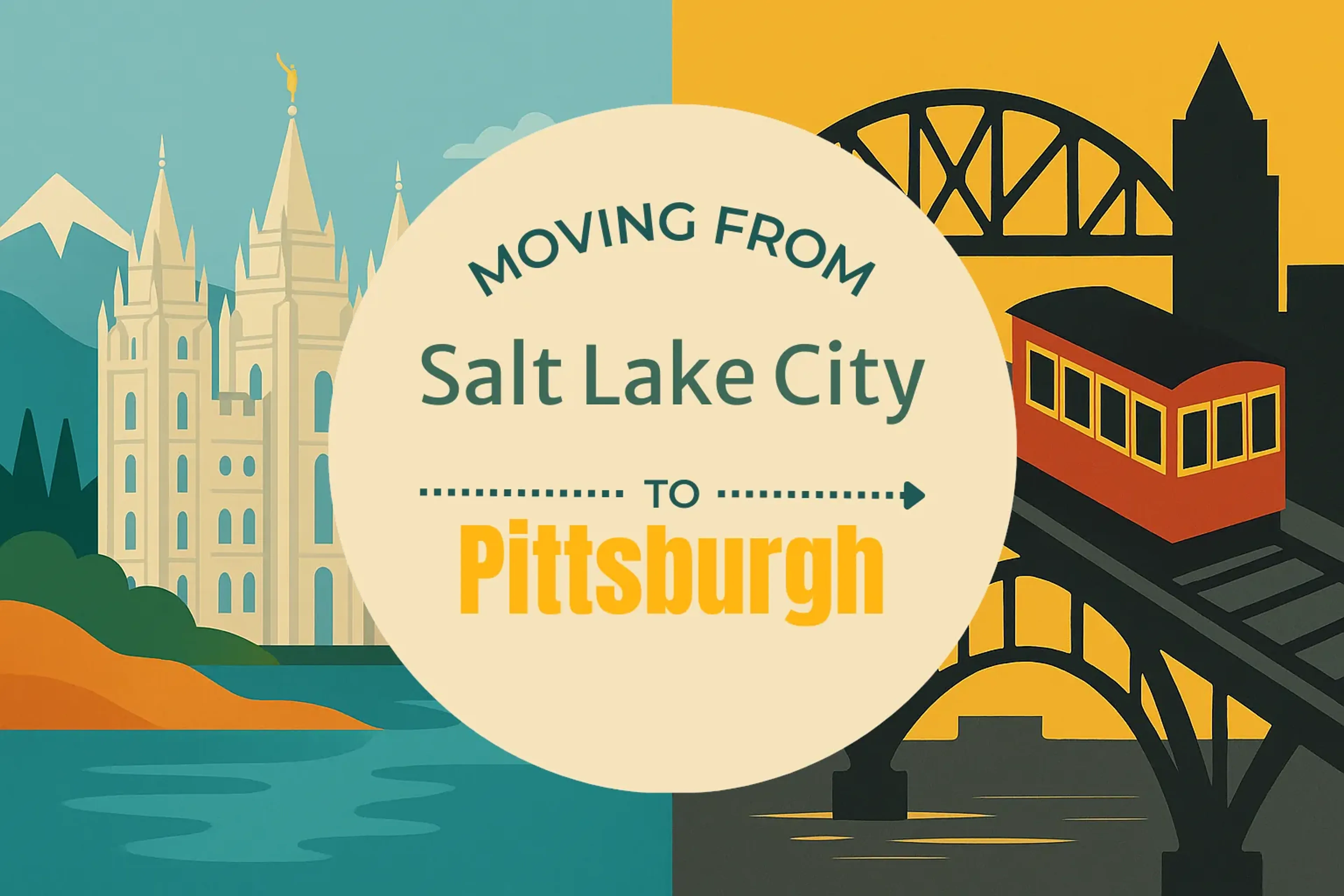 Side-by-side comparison of Salt Lake City to Pittsburgh moving companies