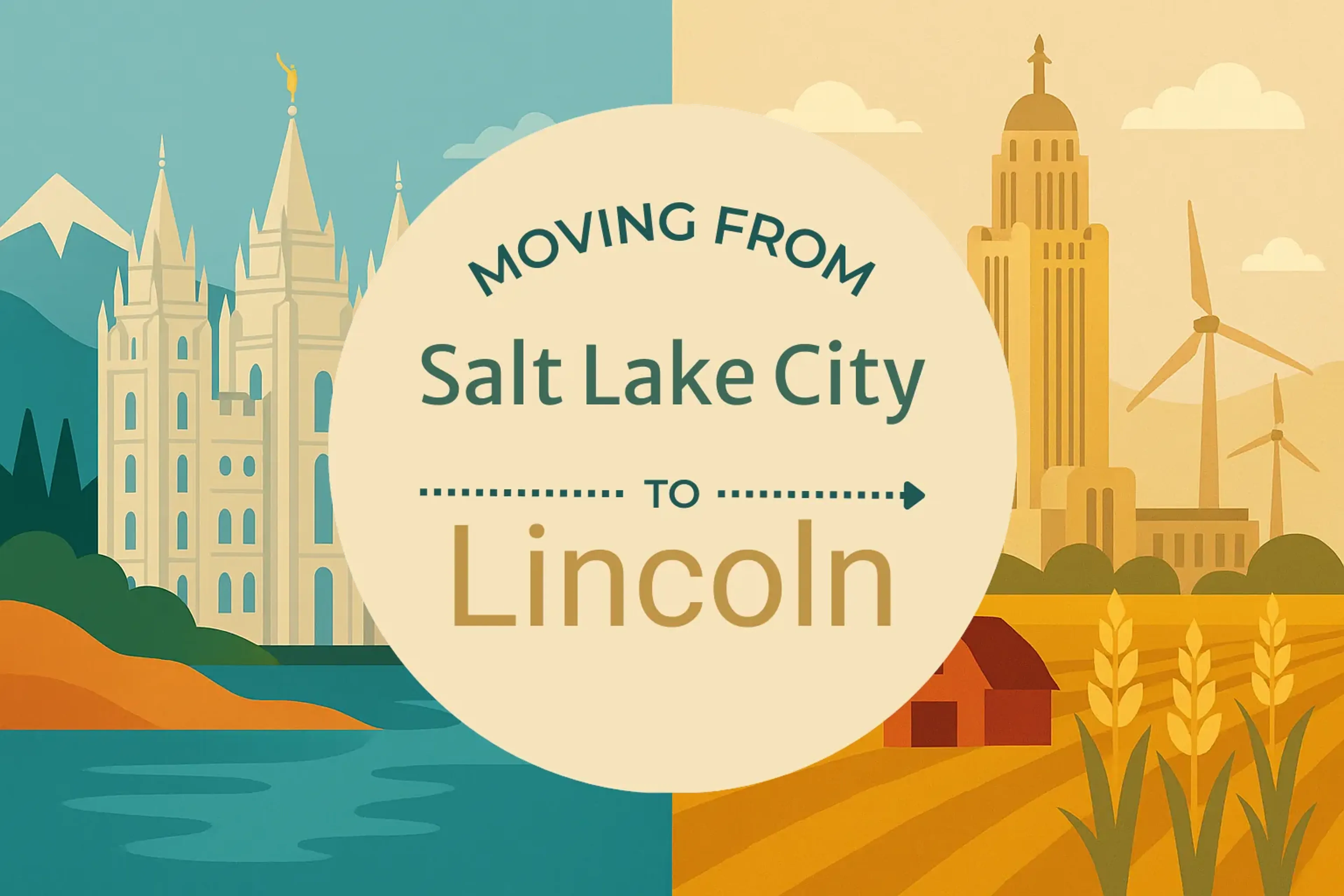 Side-by-side comparison of Salt Lake City to Lincoln moving companies