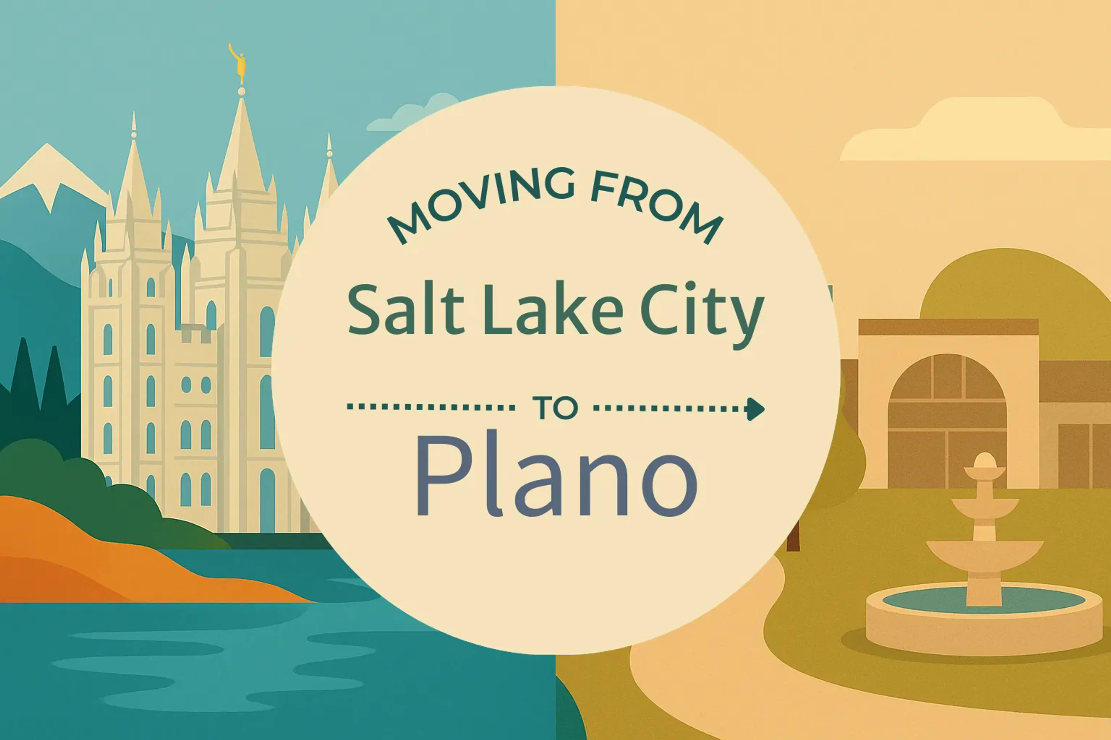 Side-by-side comparison of Salt Lake City to Plano moving companies