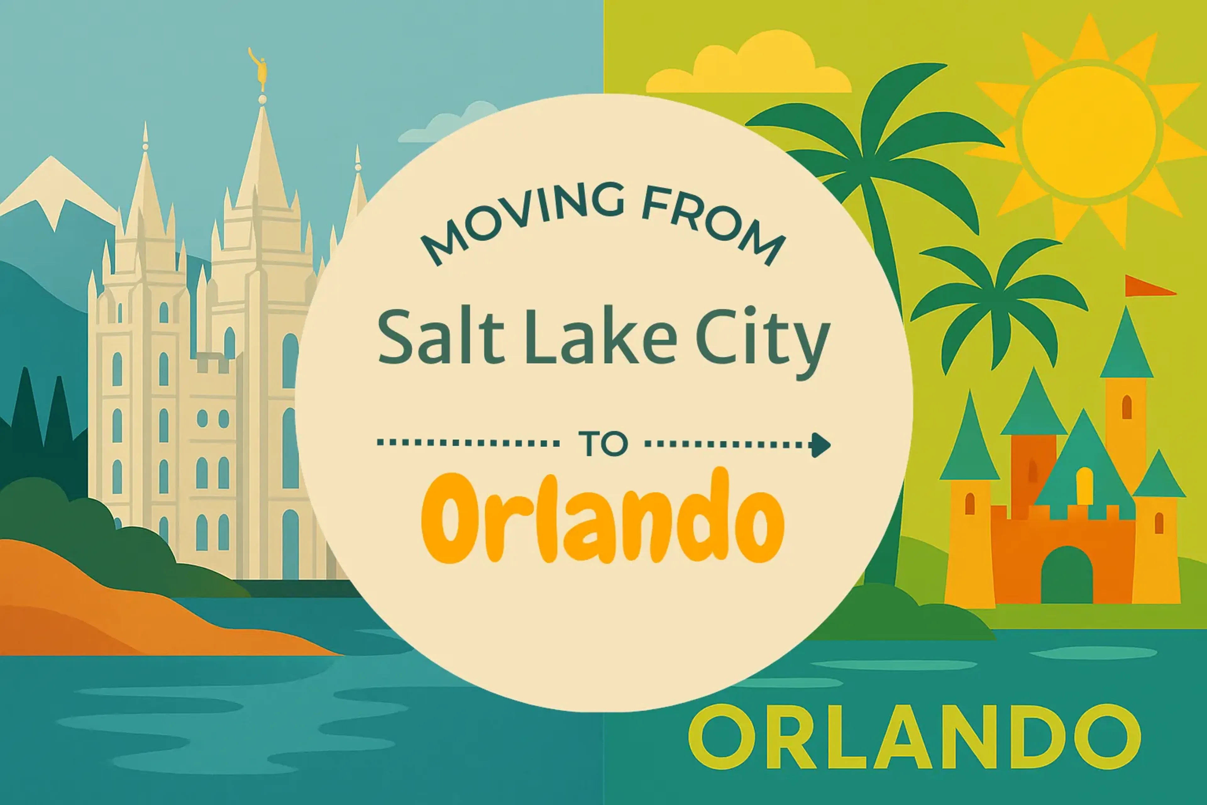 Side-by-side comparison of Salt Lake City to Orlando moving companies