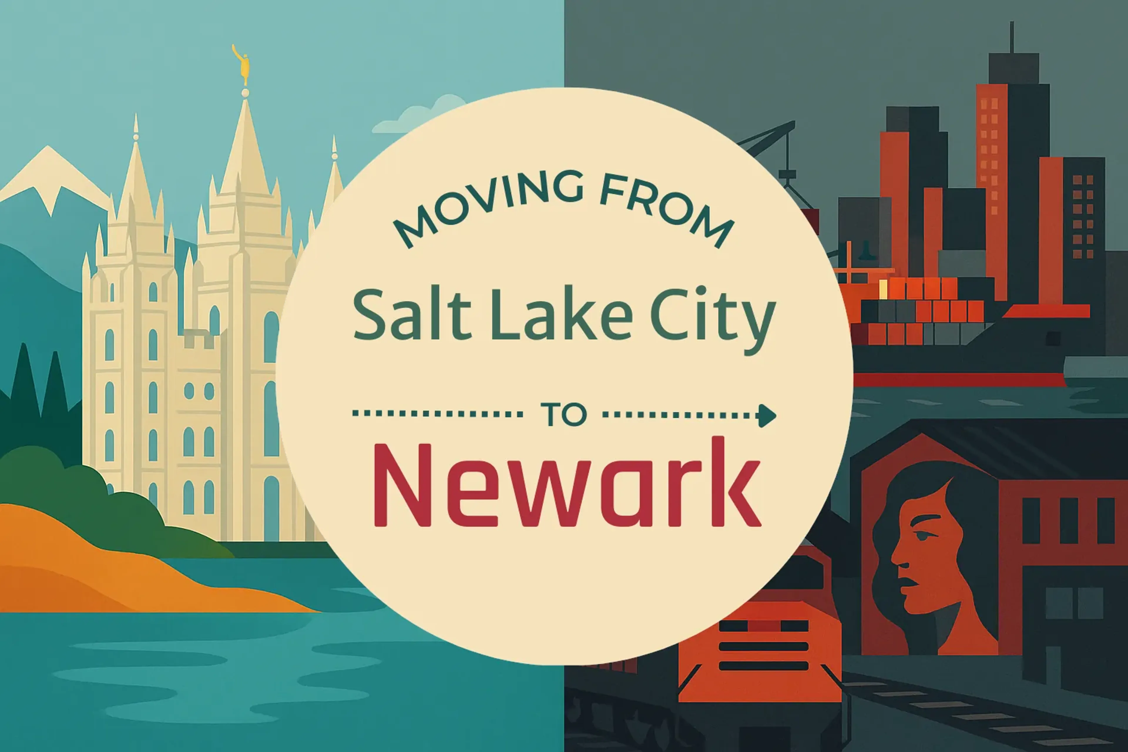 Side-by-side comparison of Salt Lake City to Newark moving companies