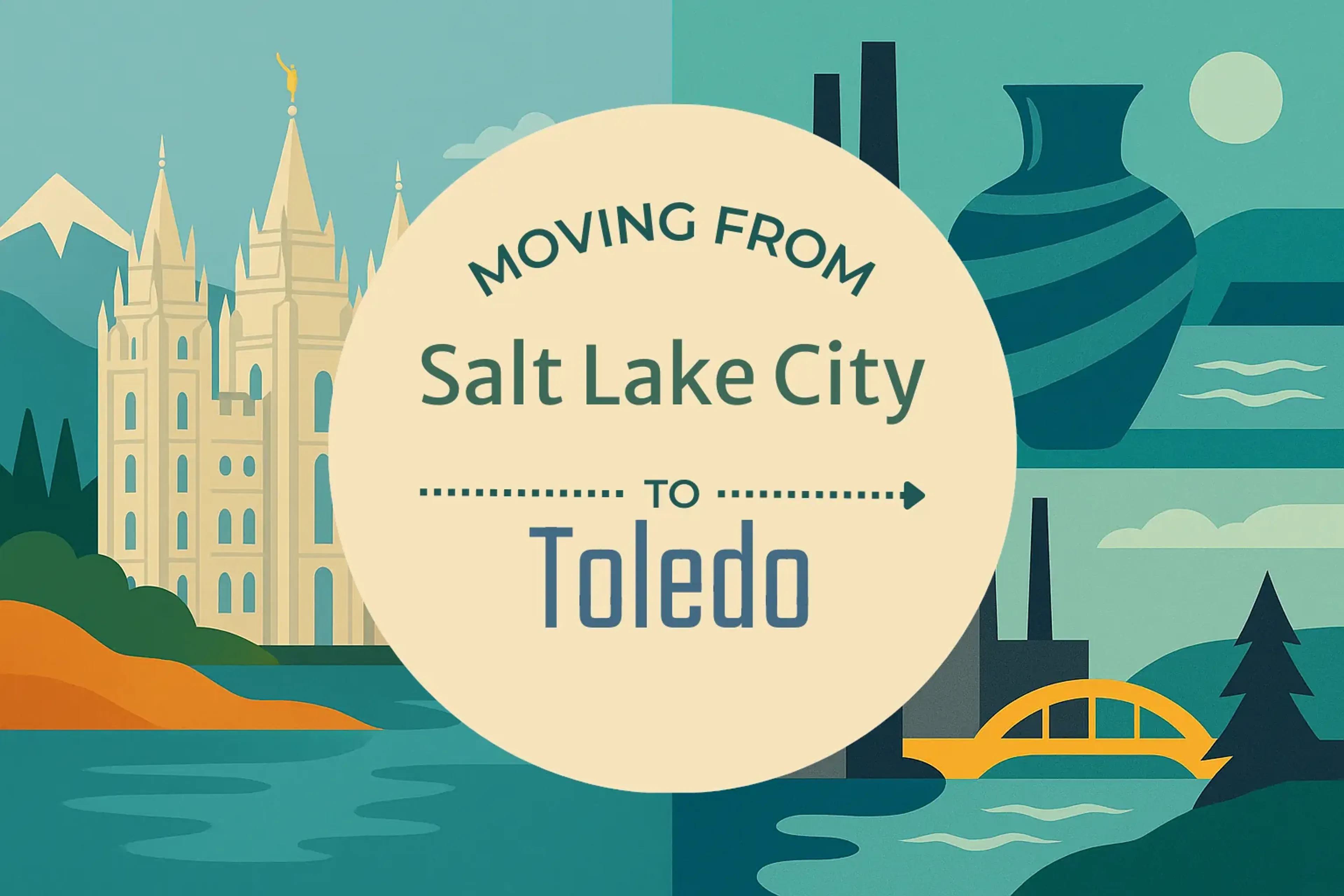 Side-by-side comparison of Salt Lake City to Toledo moving companies
