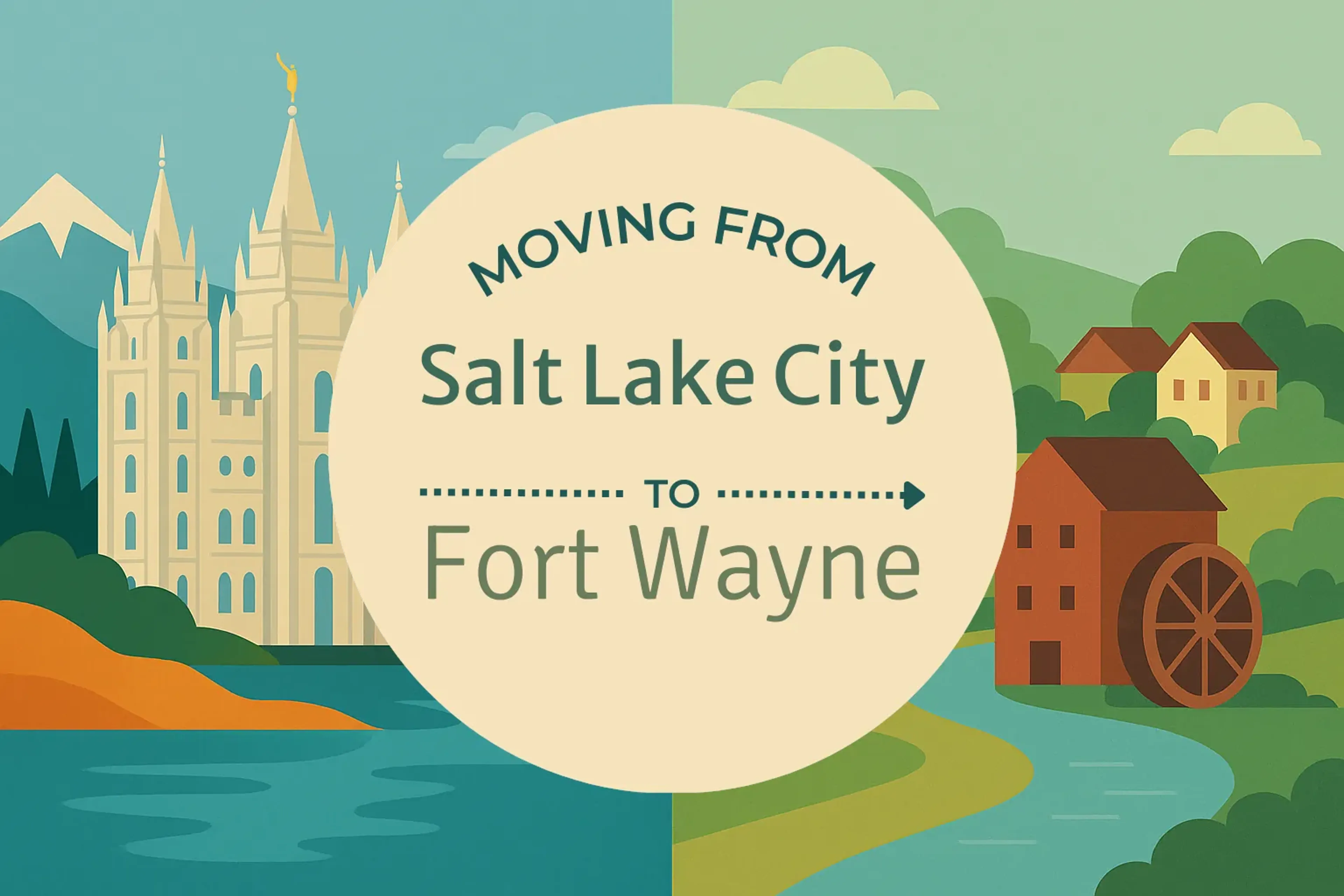 Side-by-side comparison of Salt Lake City to Fort Wayne moving companies