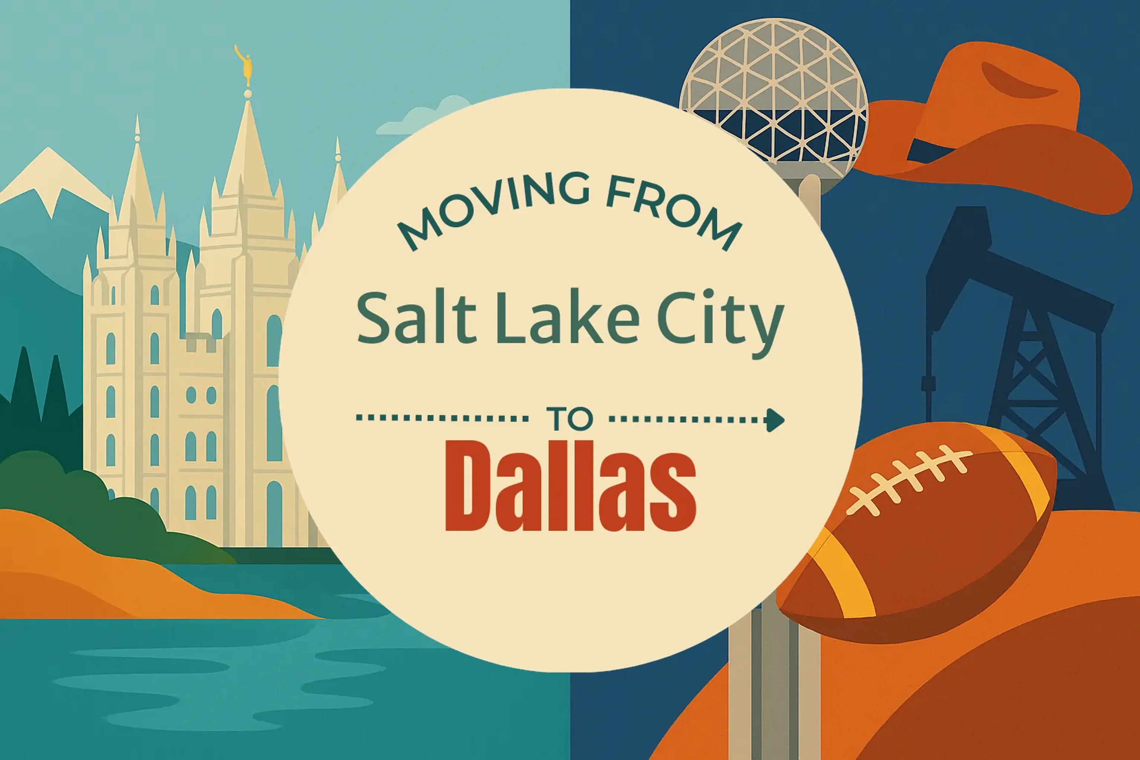 Side-by-side comparison of Salt Lake City to Dallas moving companies