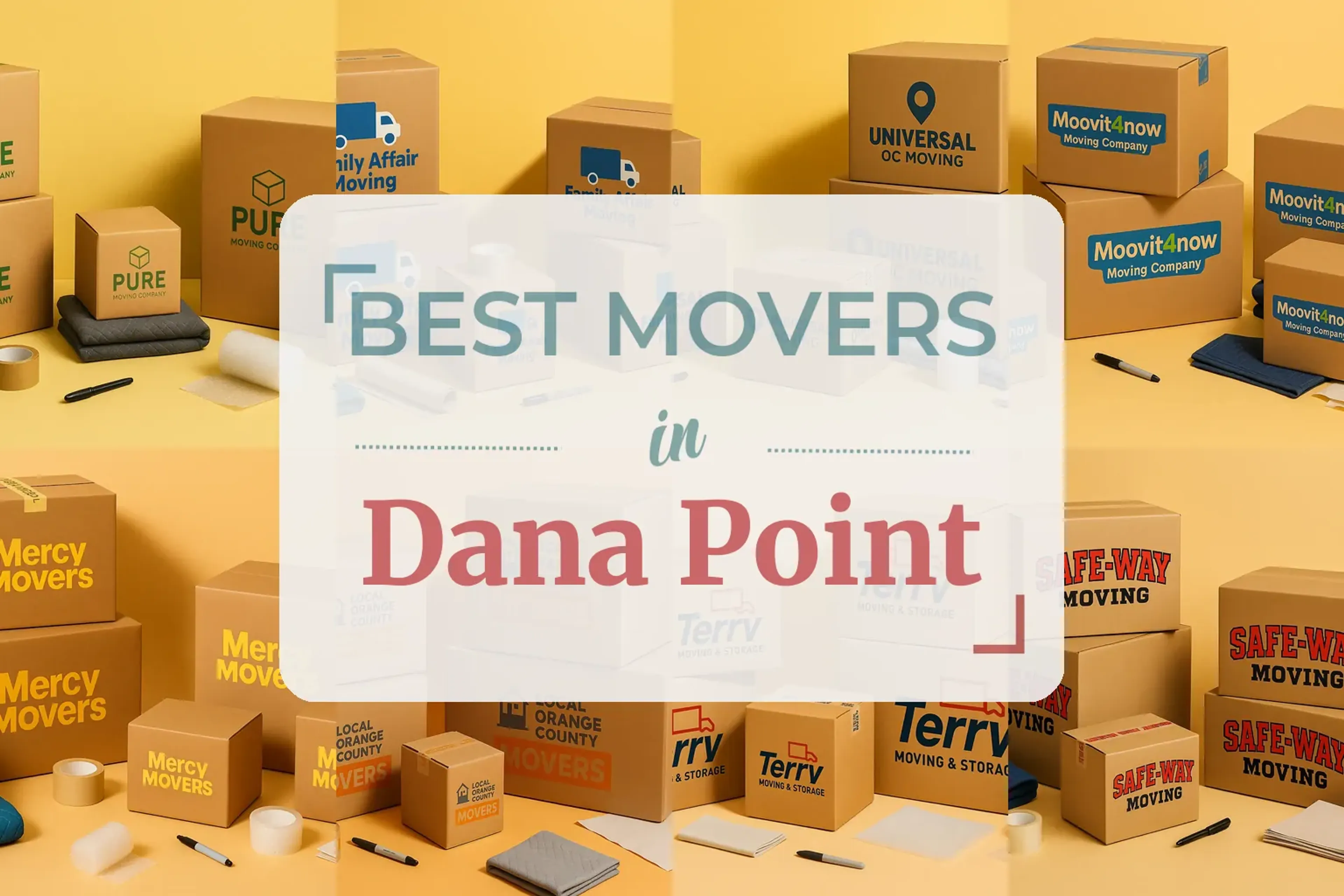 Side-by-side comparison of Dana Point moving companies