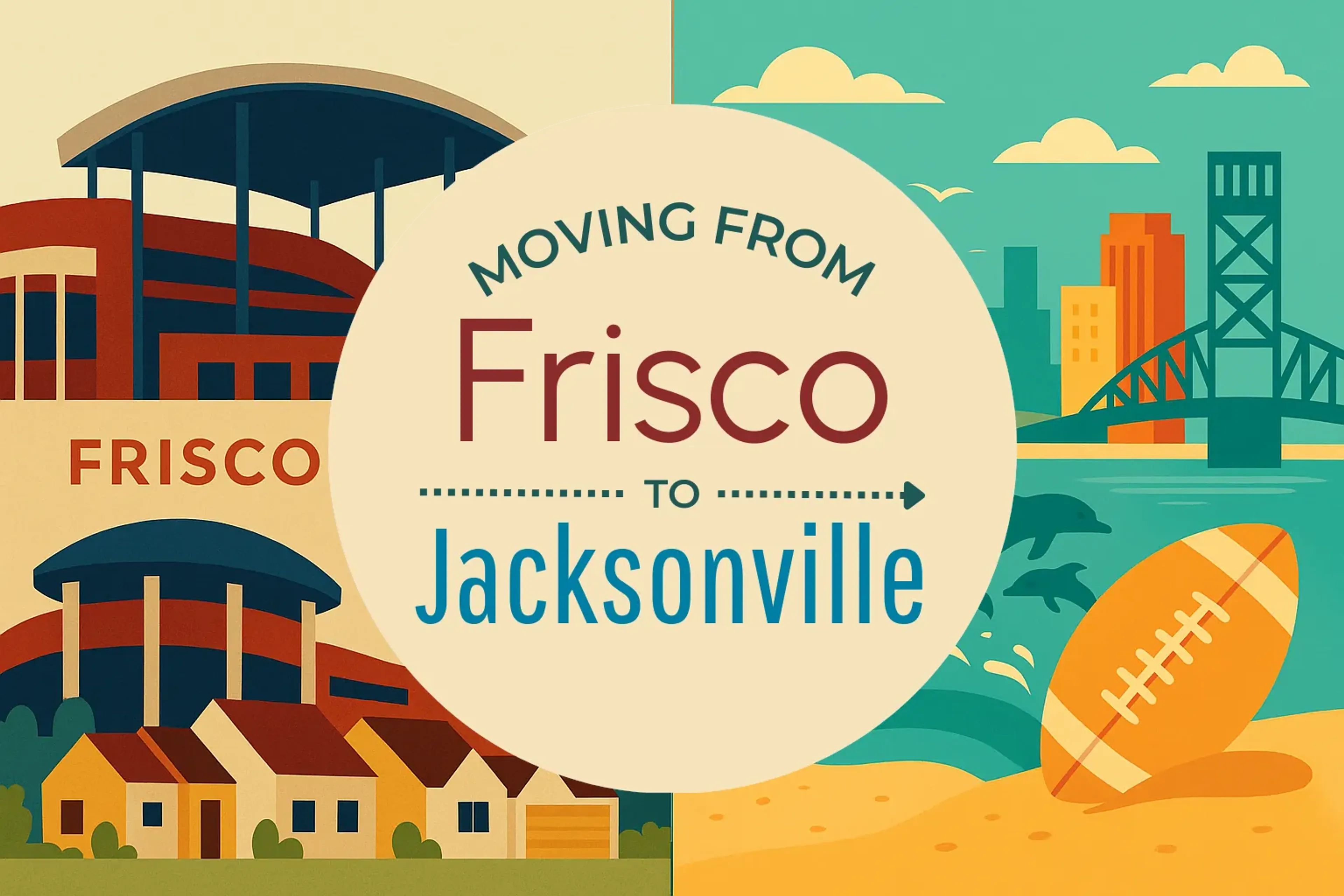 Side-by-side comparison of Frisco to Jacksonville moving companies