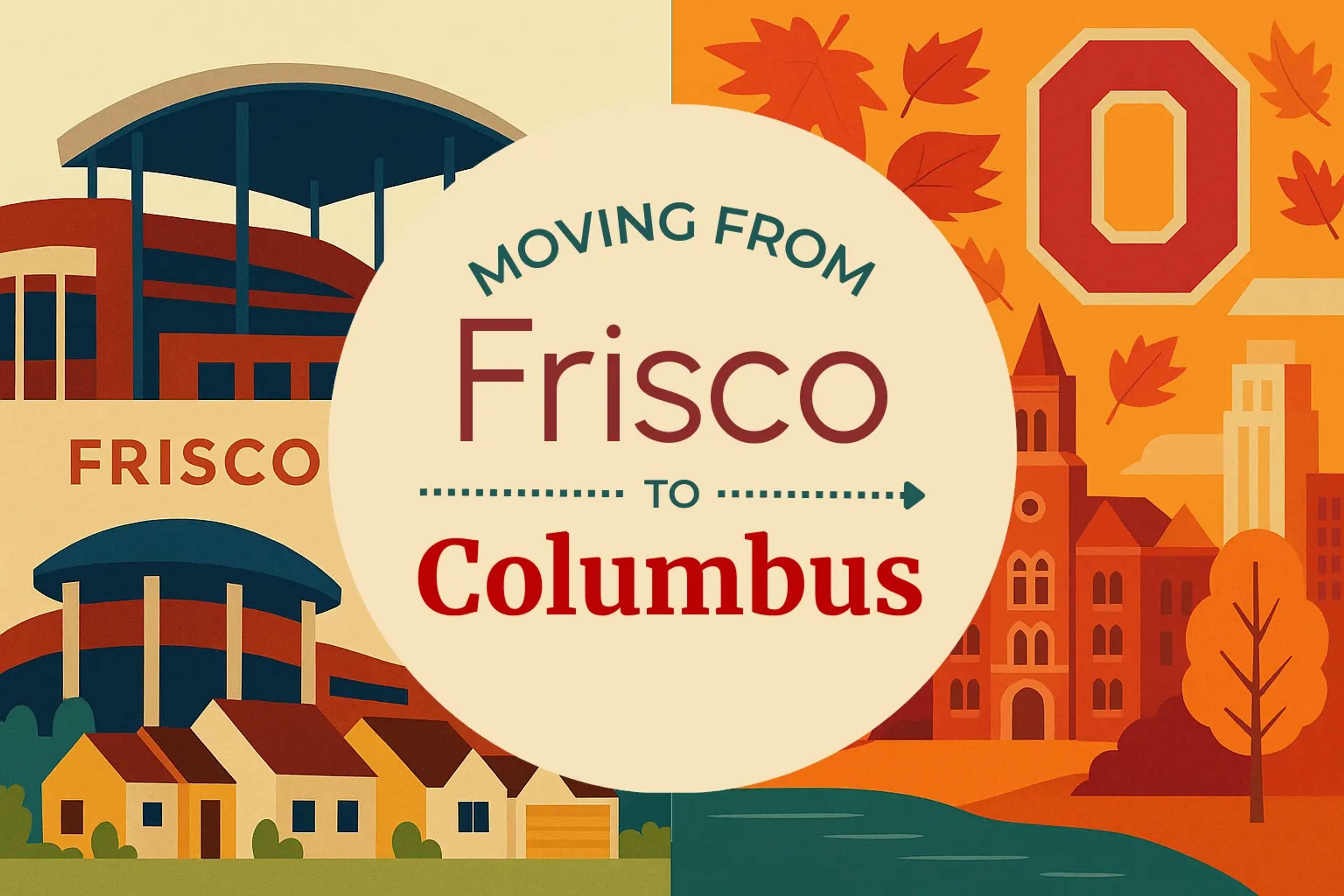 Side-by-side comparison of Frisco to Columbus moving companies