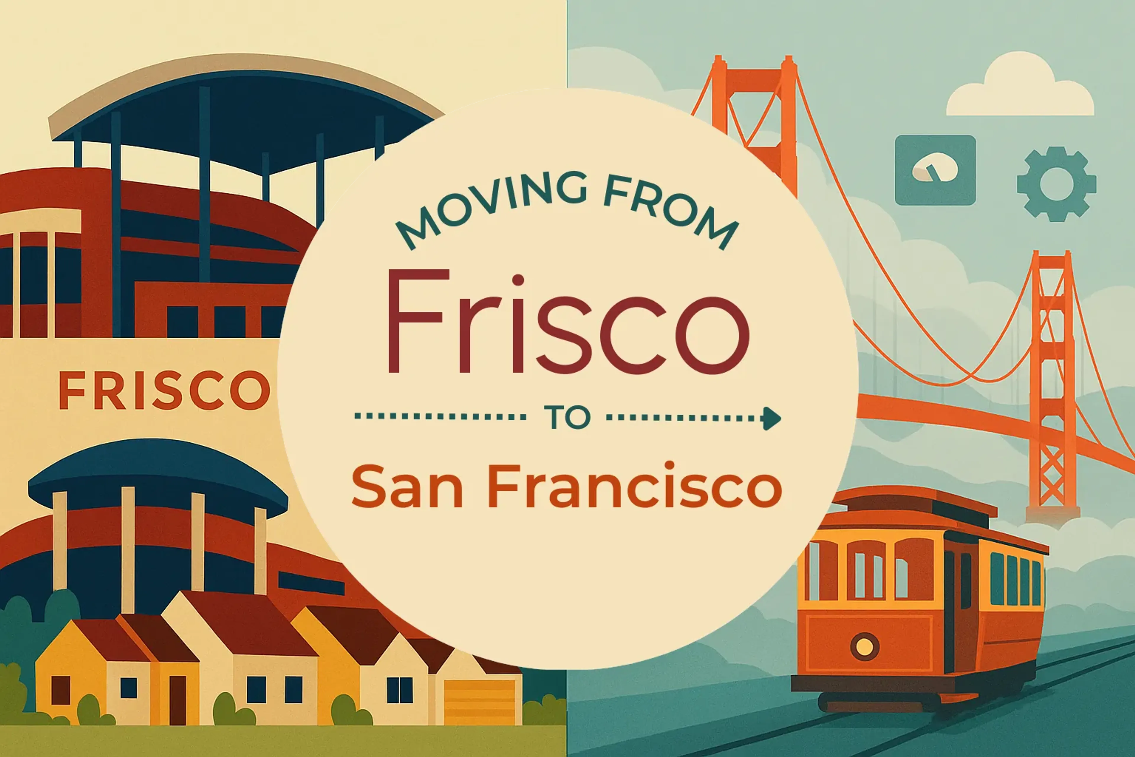 Side-by-side comparison of Frisco to San Francisco moving companies