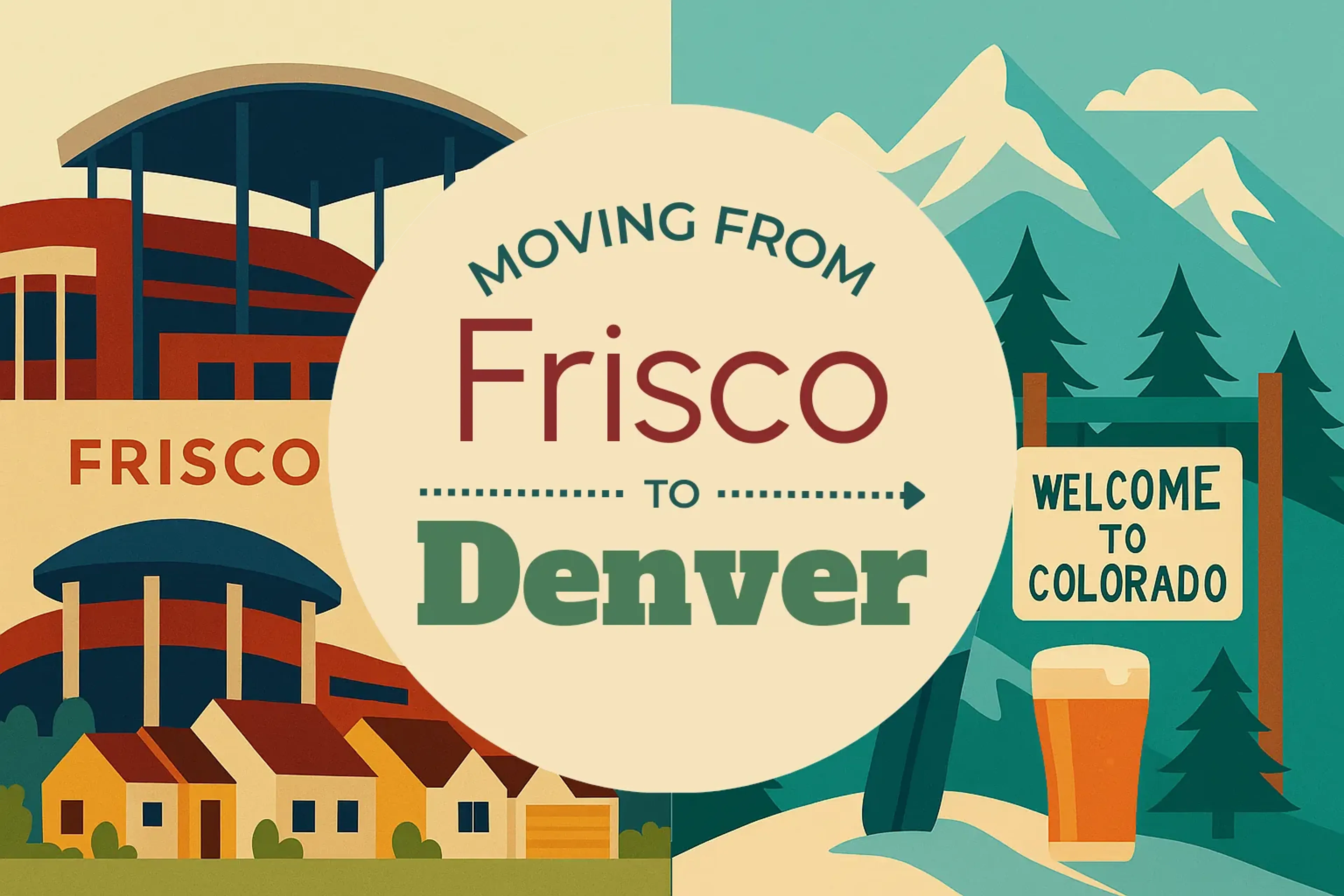Side-by-side comparison of Frisco to Denver moving companies