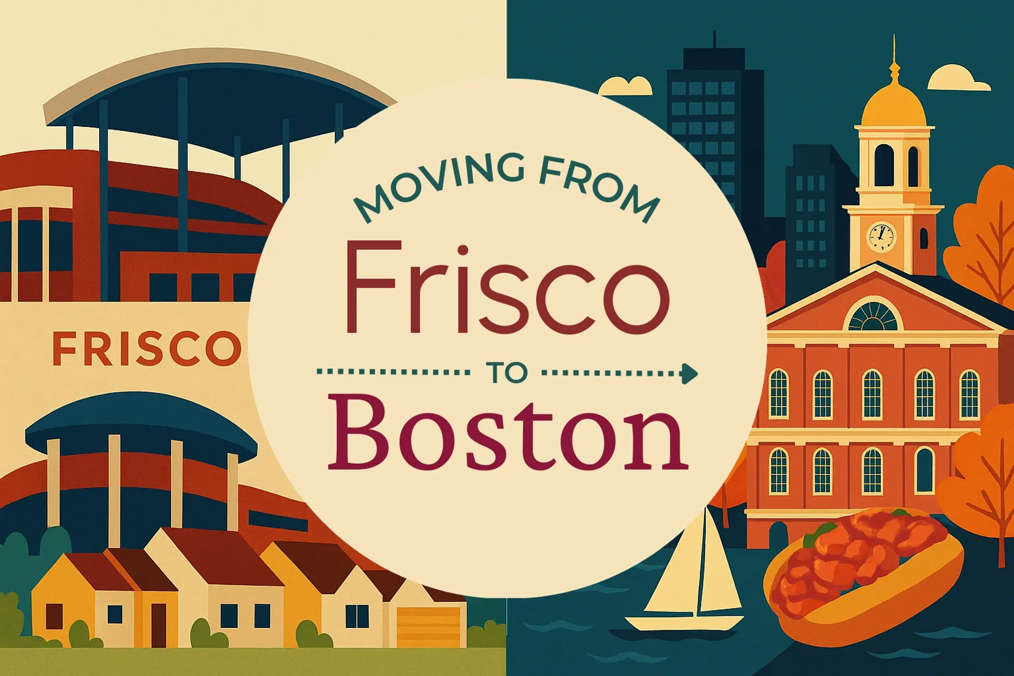 Side-by-side comparison of Frisco to Boston moving companies