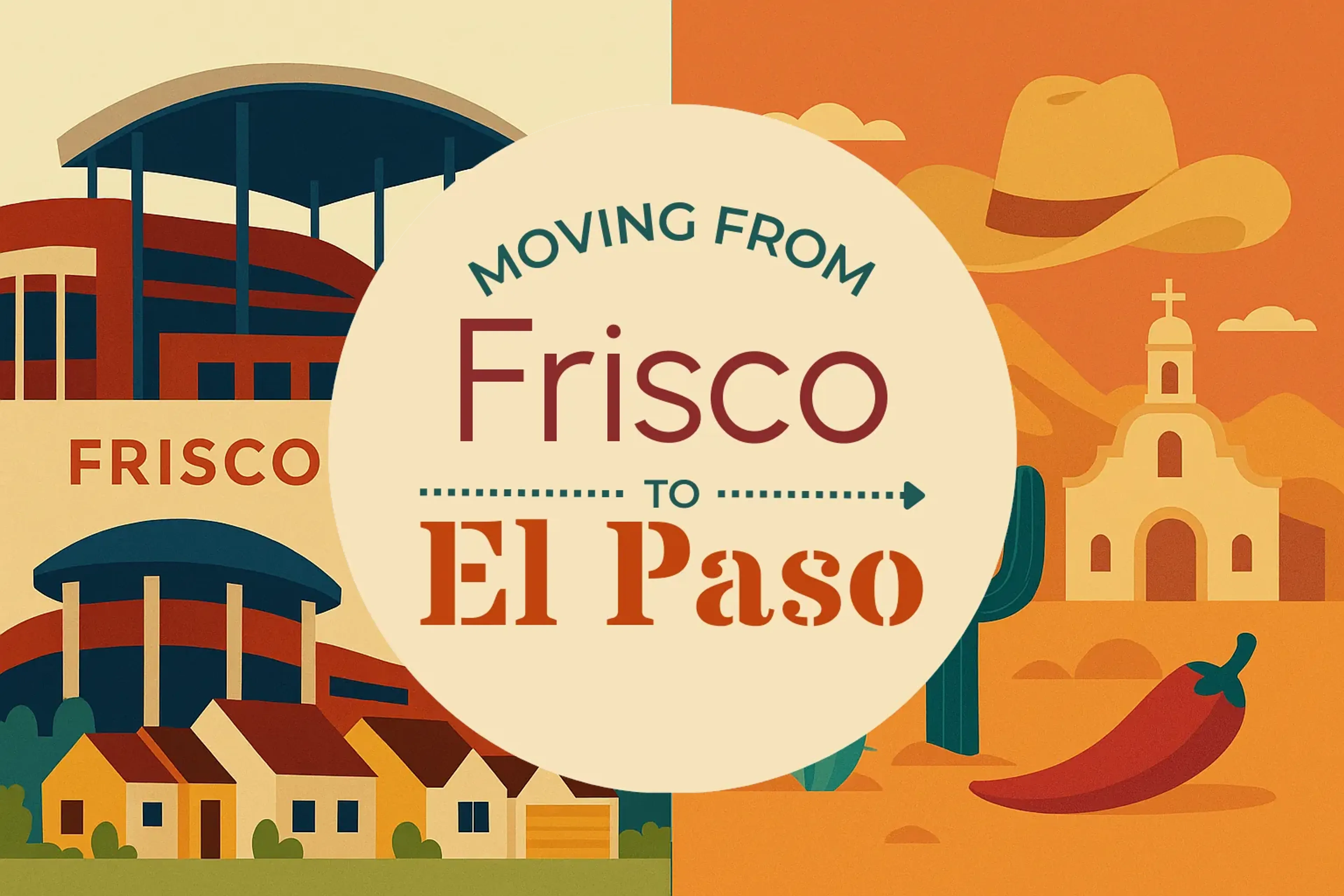 Side-by-side comparison of Frisco to El Paso moving companies