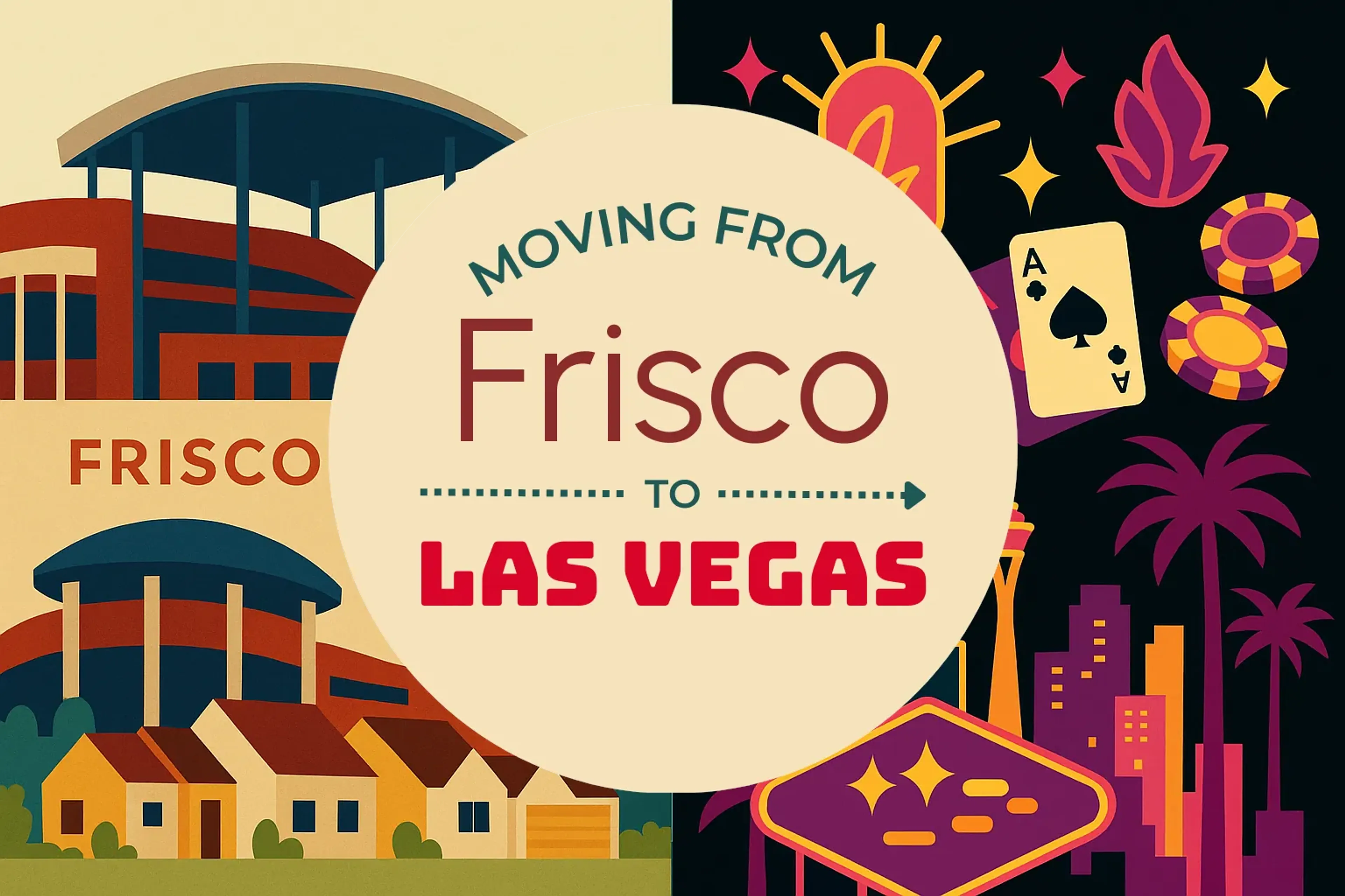 Side-by-side comparison of Frisco to Las Vegas moving companies
