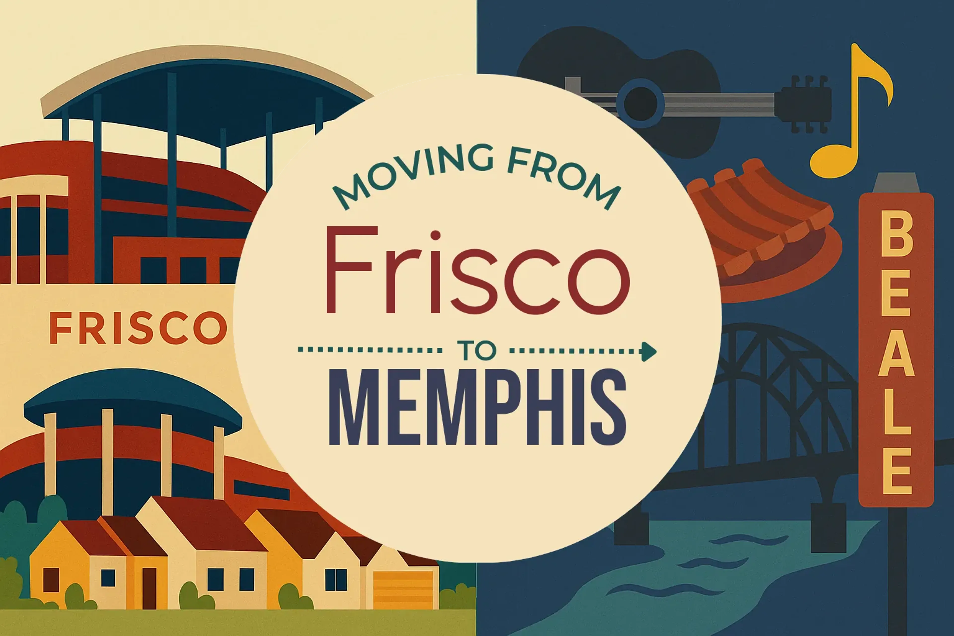 Side-by-side comparison of Frisco to Memphis moving companies