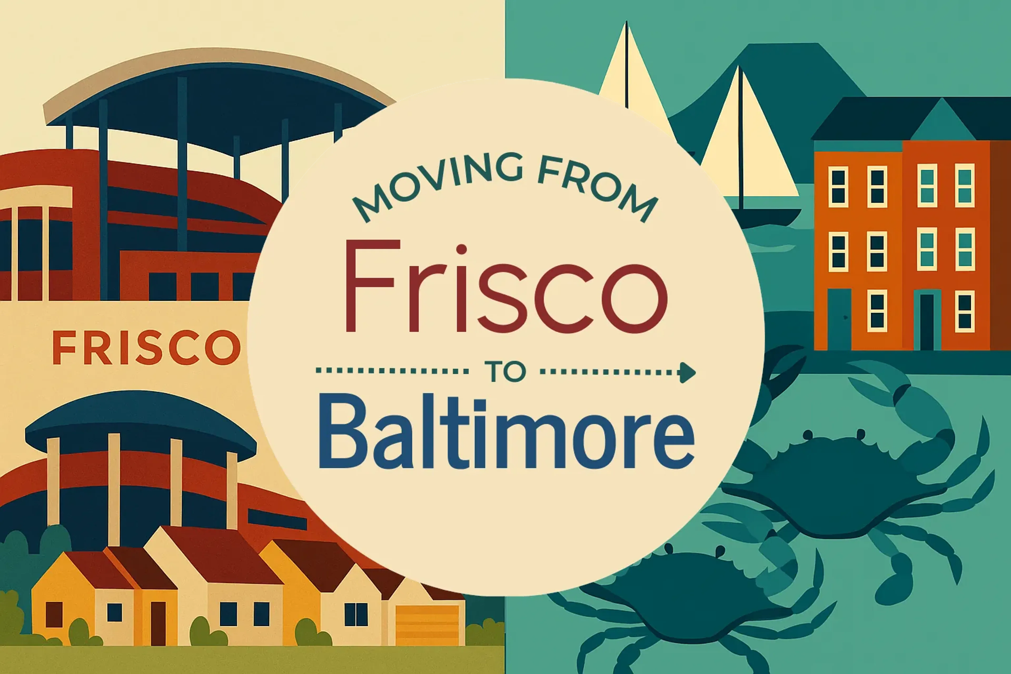 Side-by-side comparison of Frisco to Baltimore moving companies