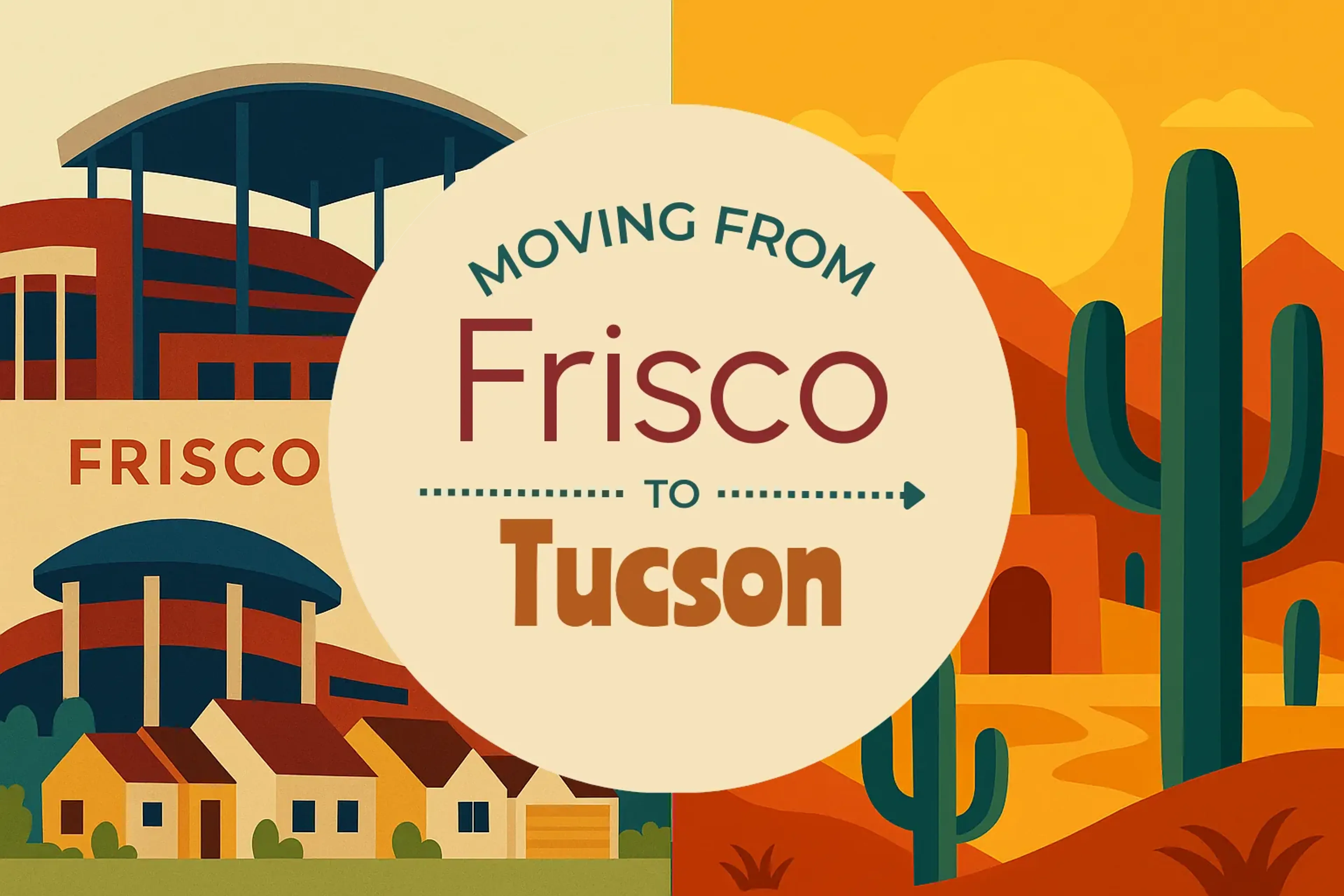 Side-by-side comparison of Frisco to Tucson moving companies