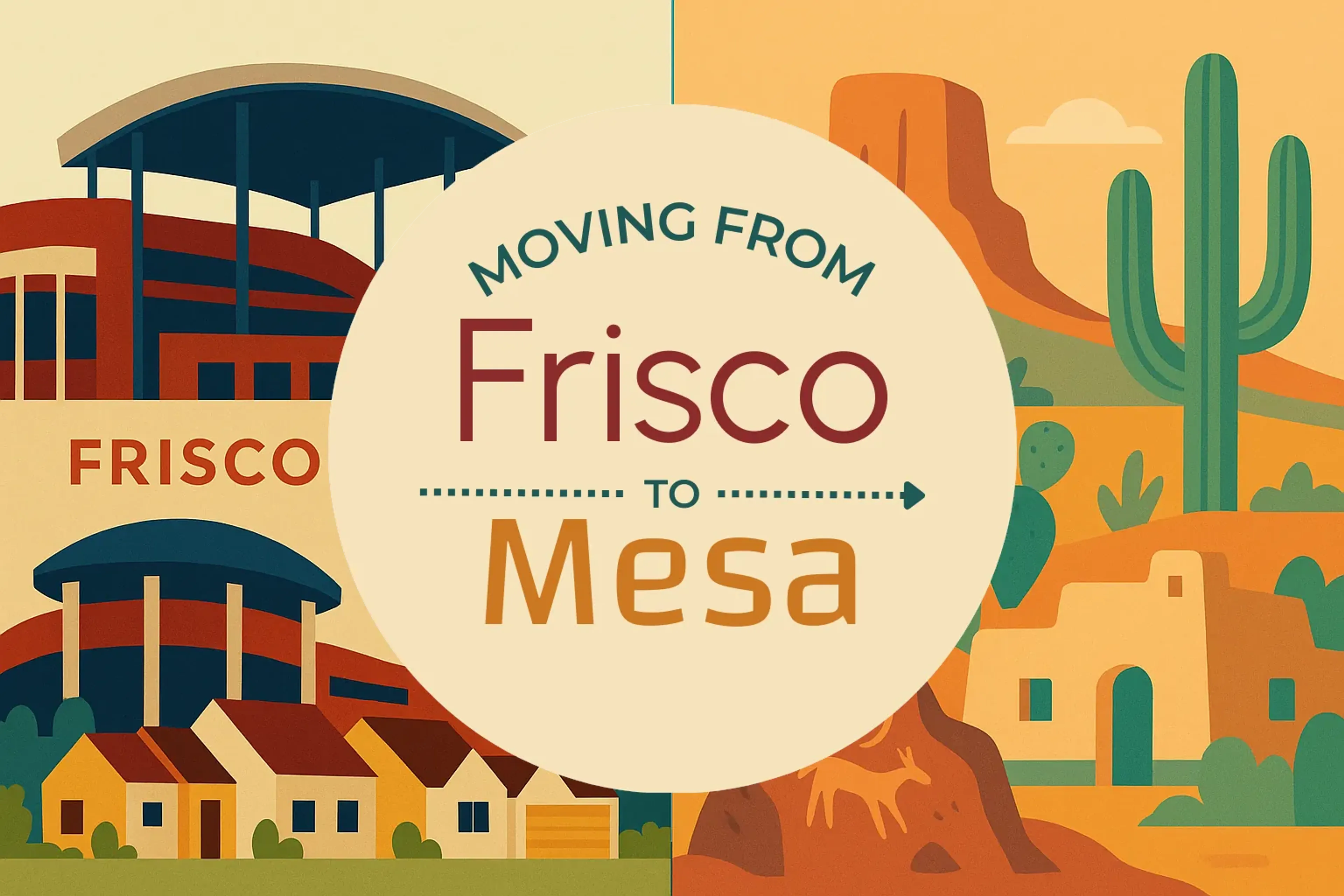 Side-by-side comparison of Frisco to Mesa moving companies