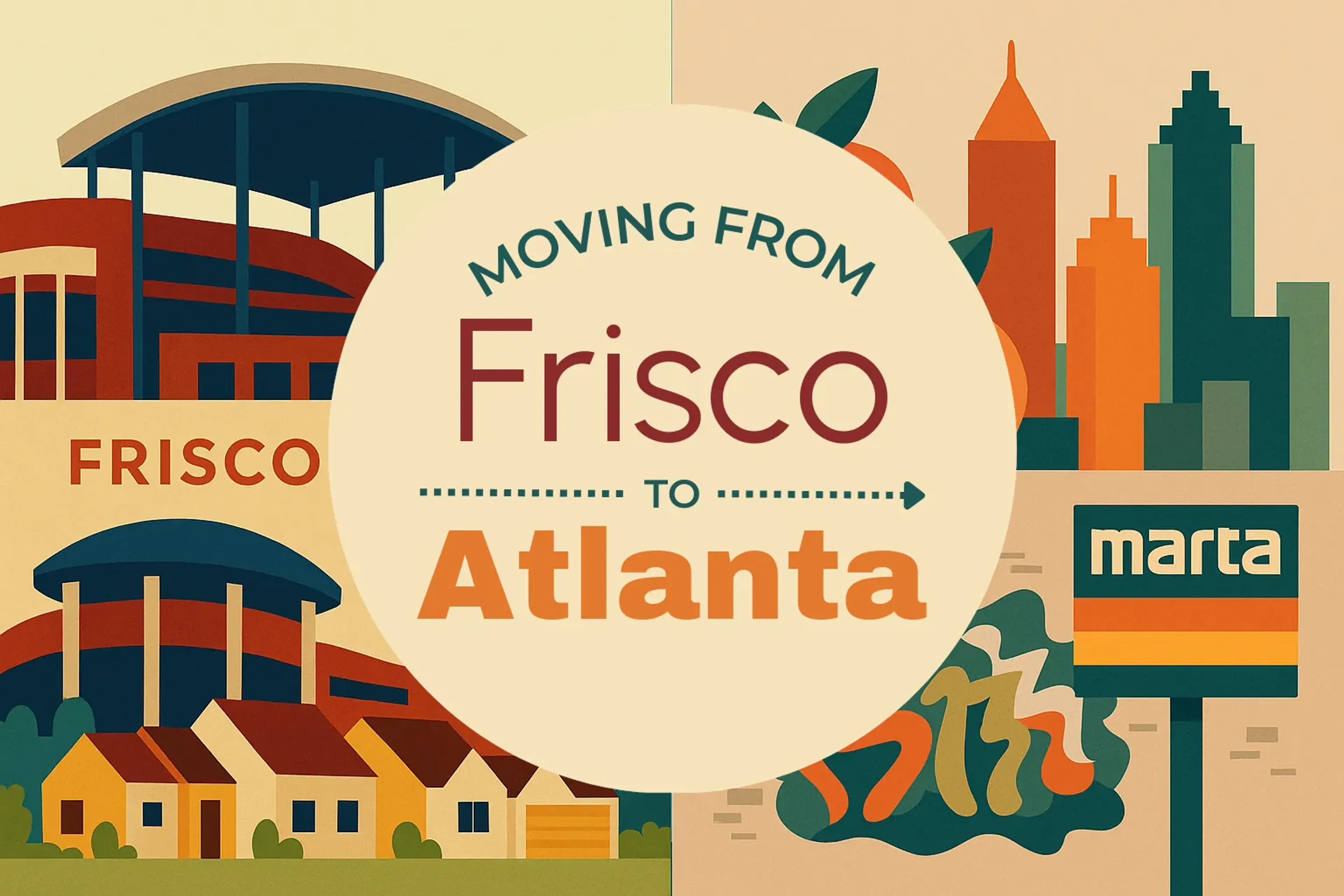 Side-by-side comparison of Frisco to Atlanta moving companies