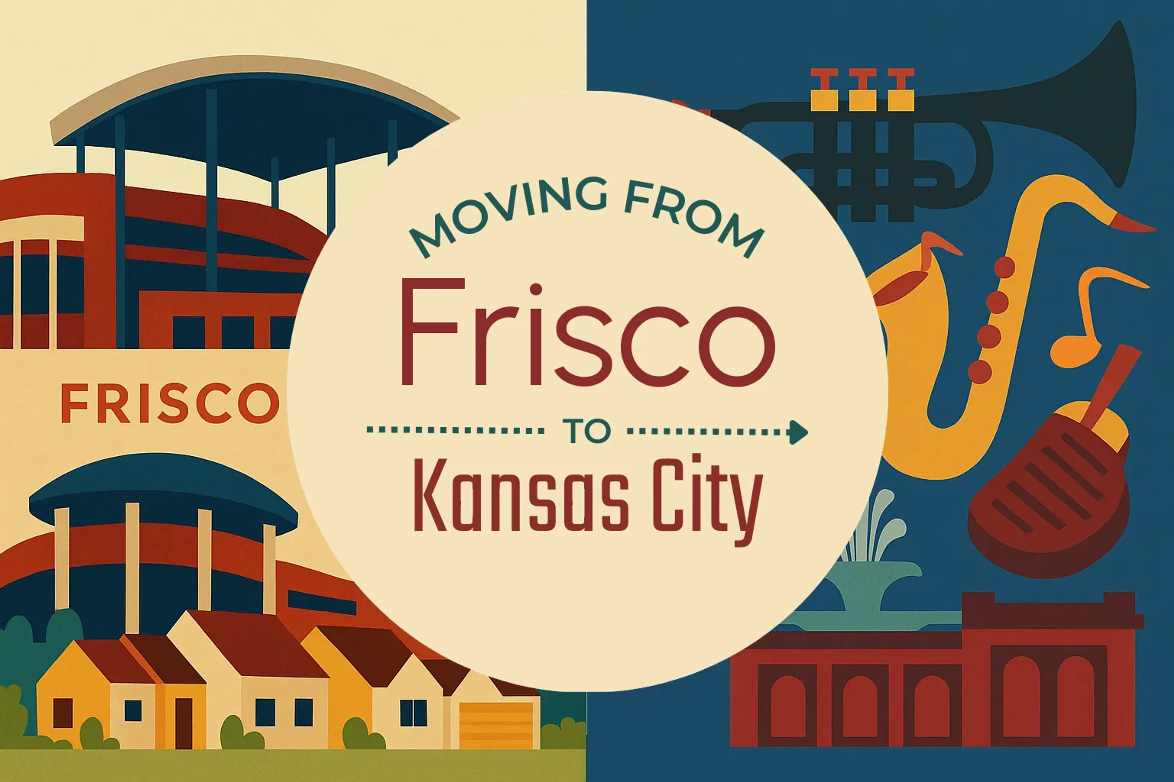 Side-by-side comparison of Frisco to Kansas City moving companies