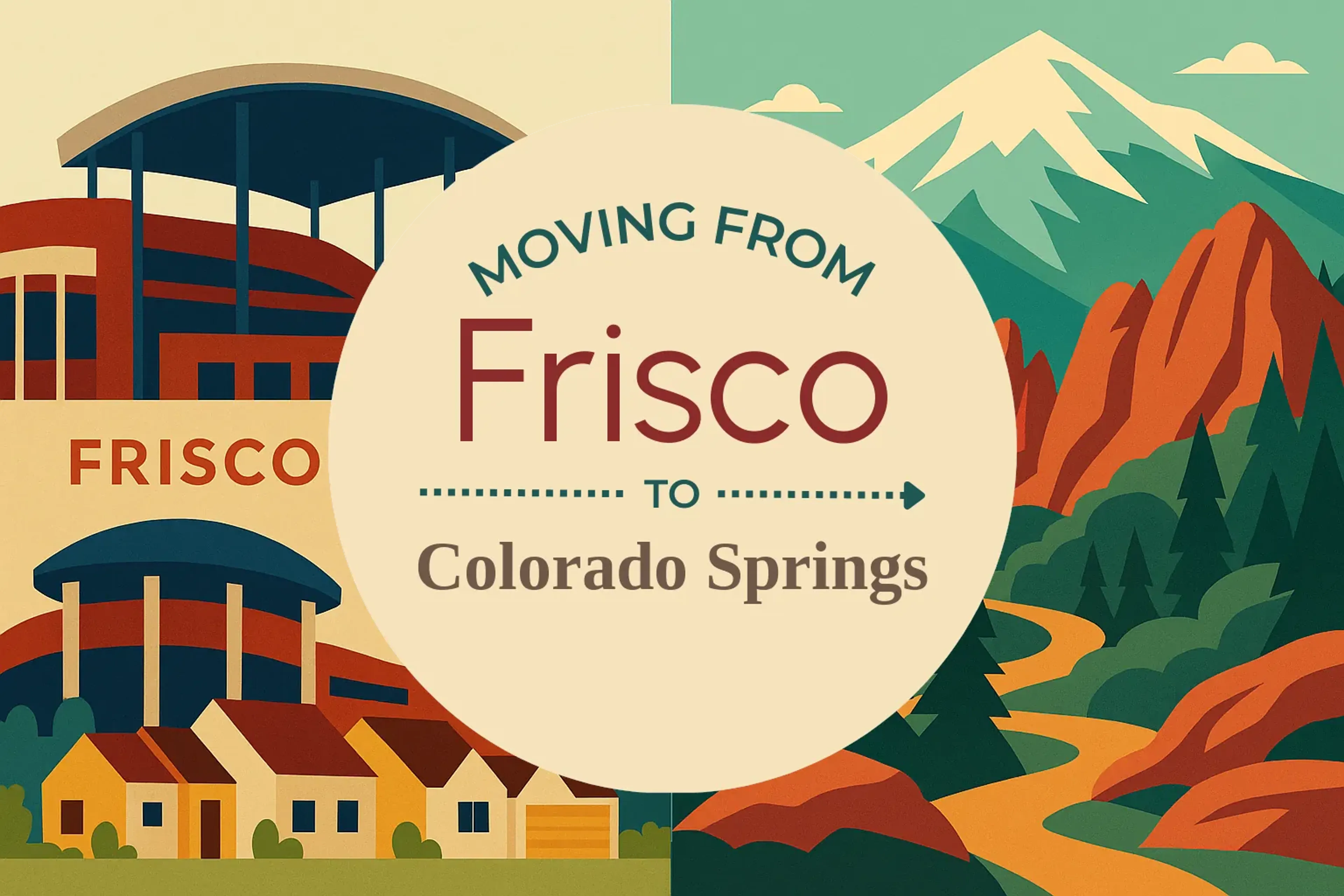 Side-by-side comparison of Frisco to Colorado Springs moving companies