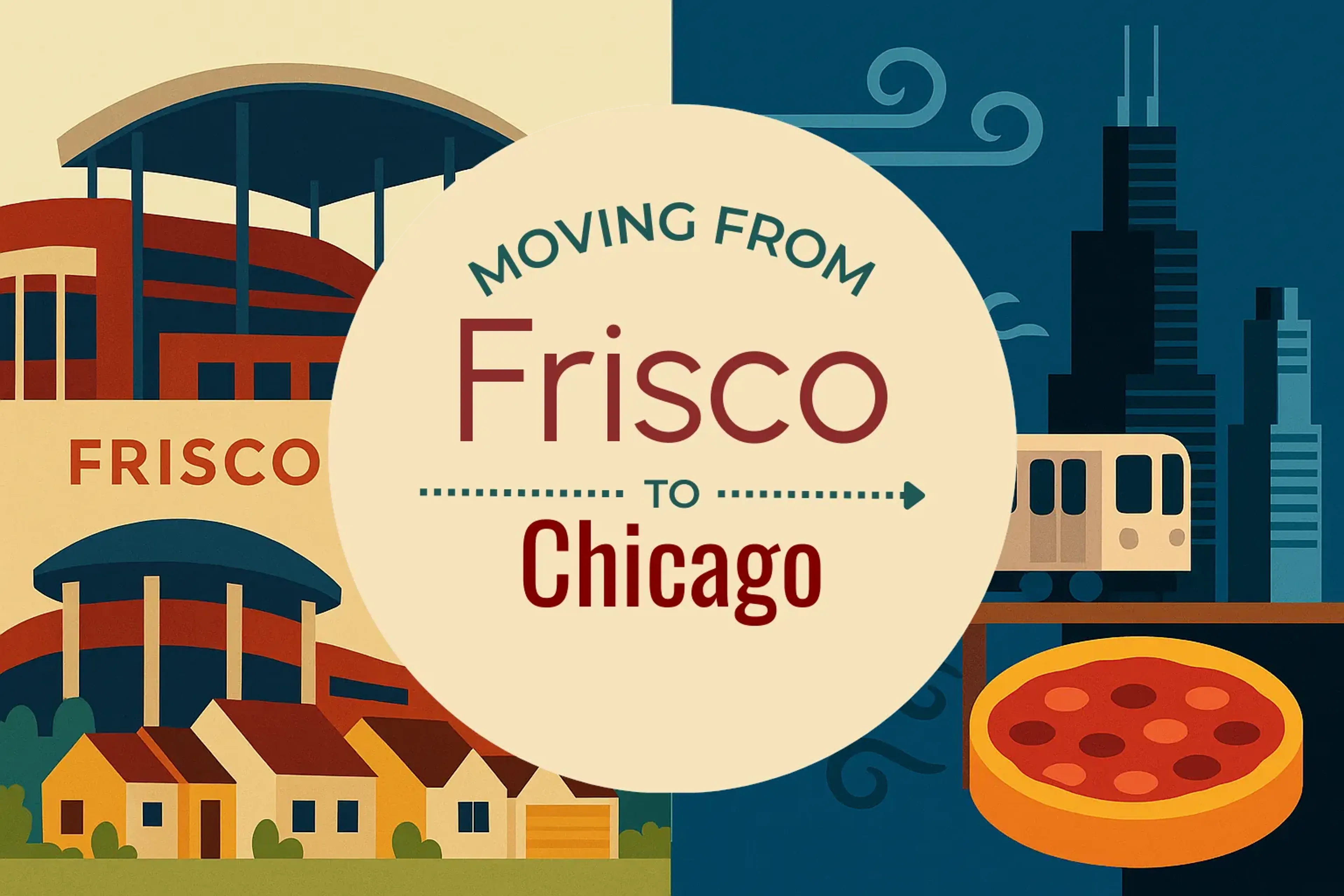 Side-by-side comparison of Frisco to Chicago moving companies
