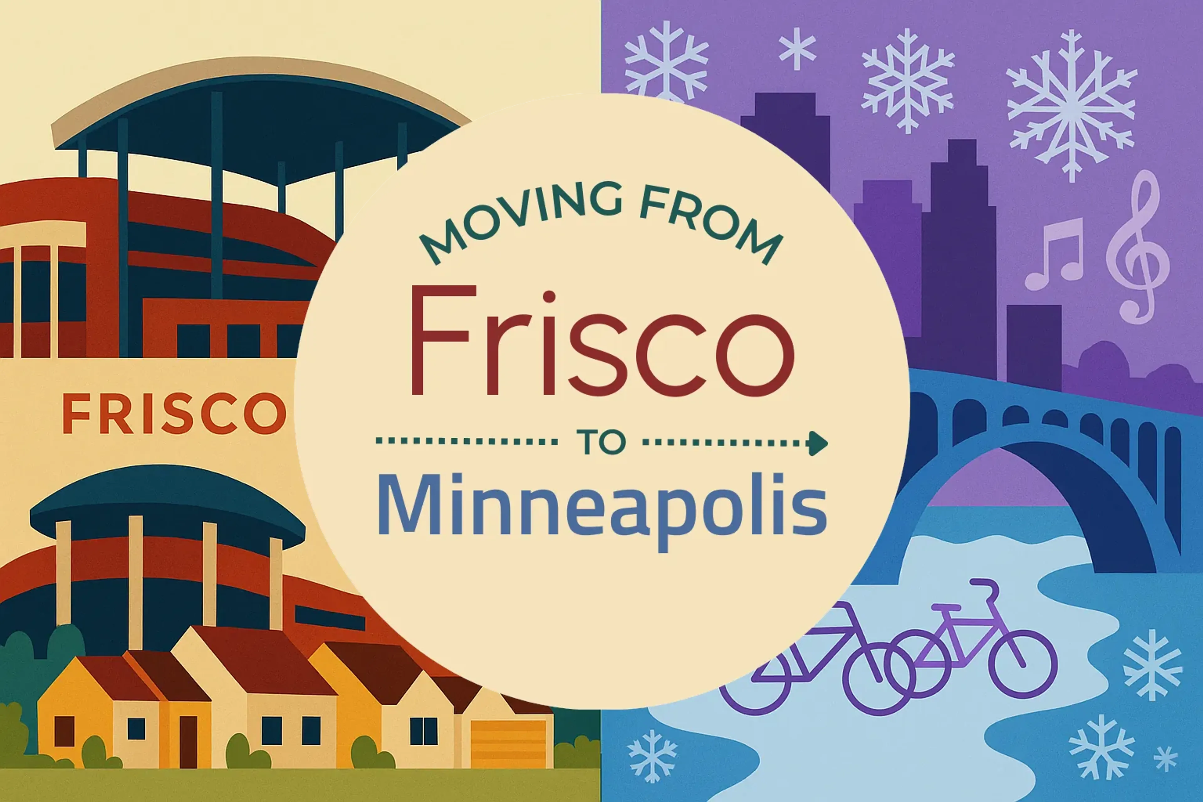 Side-by-side comparison of Frisco to Minneapolis moving companies