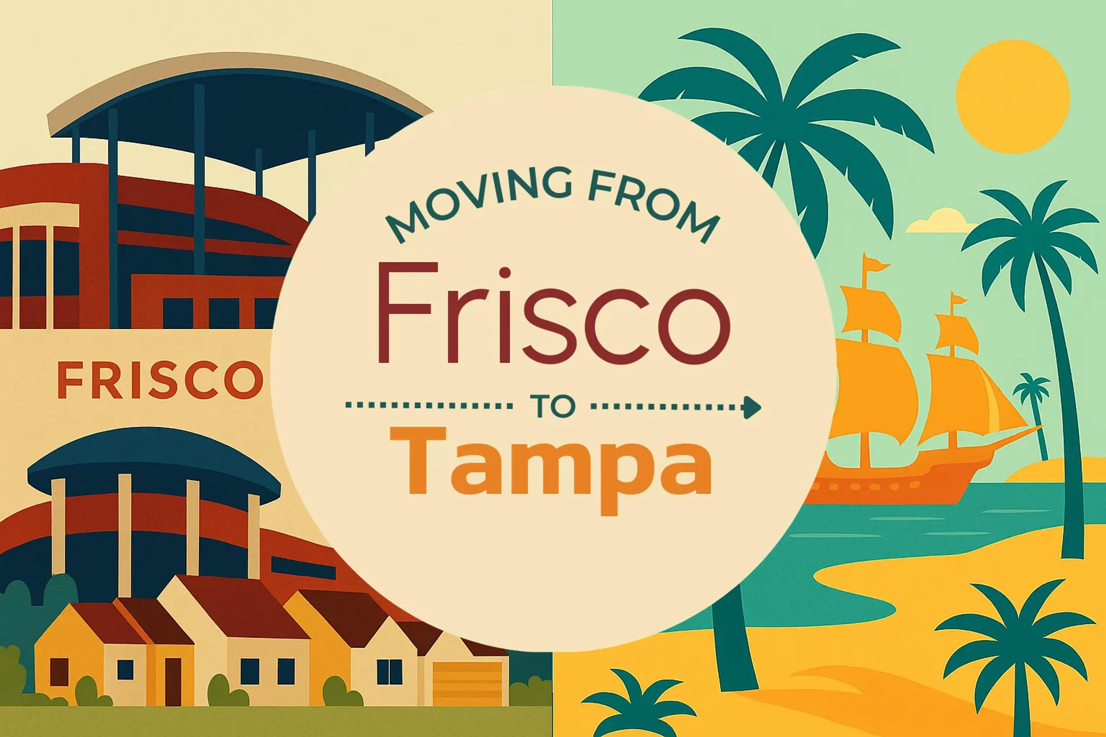 Side-by-side comparison of Frisco to Tampa moving companies