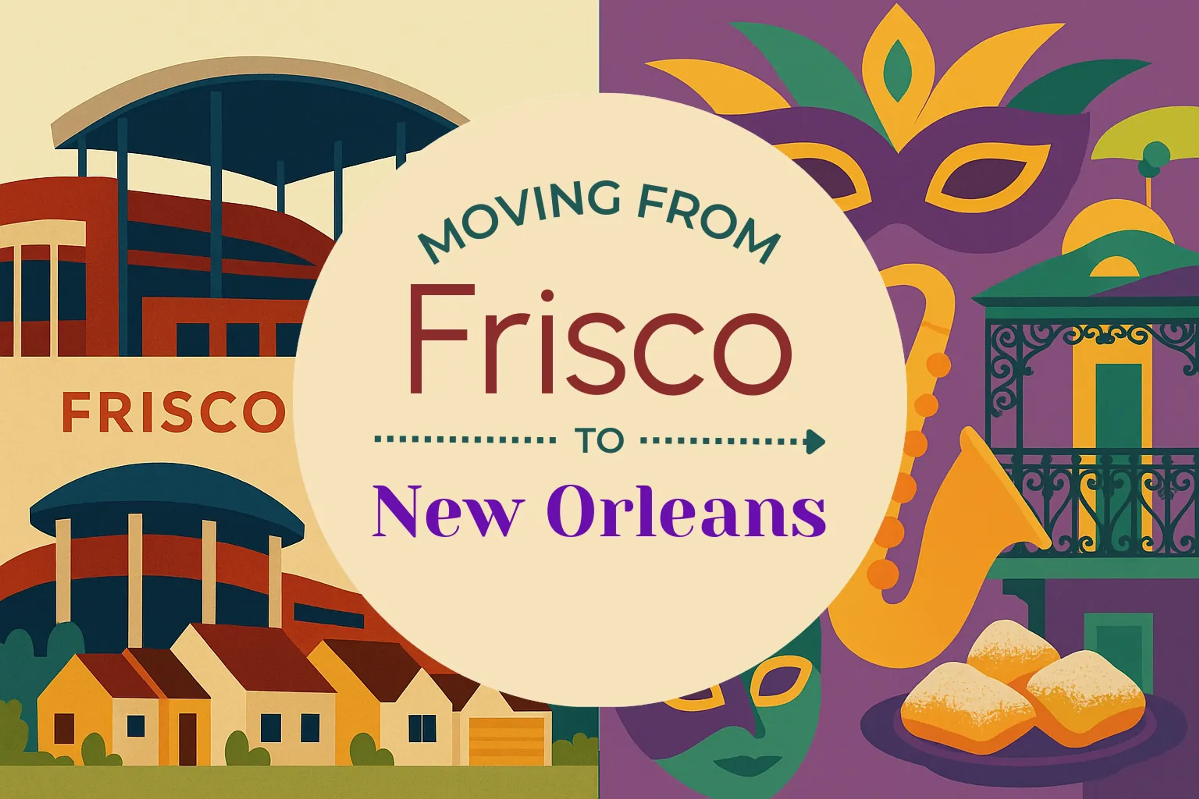 Side-by-side comparison of Frisco to New Orleans moving companies