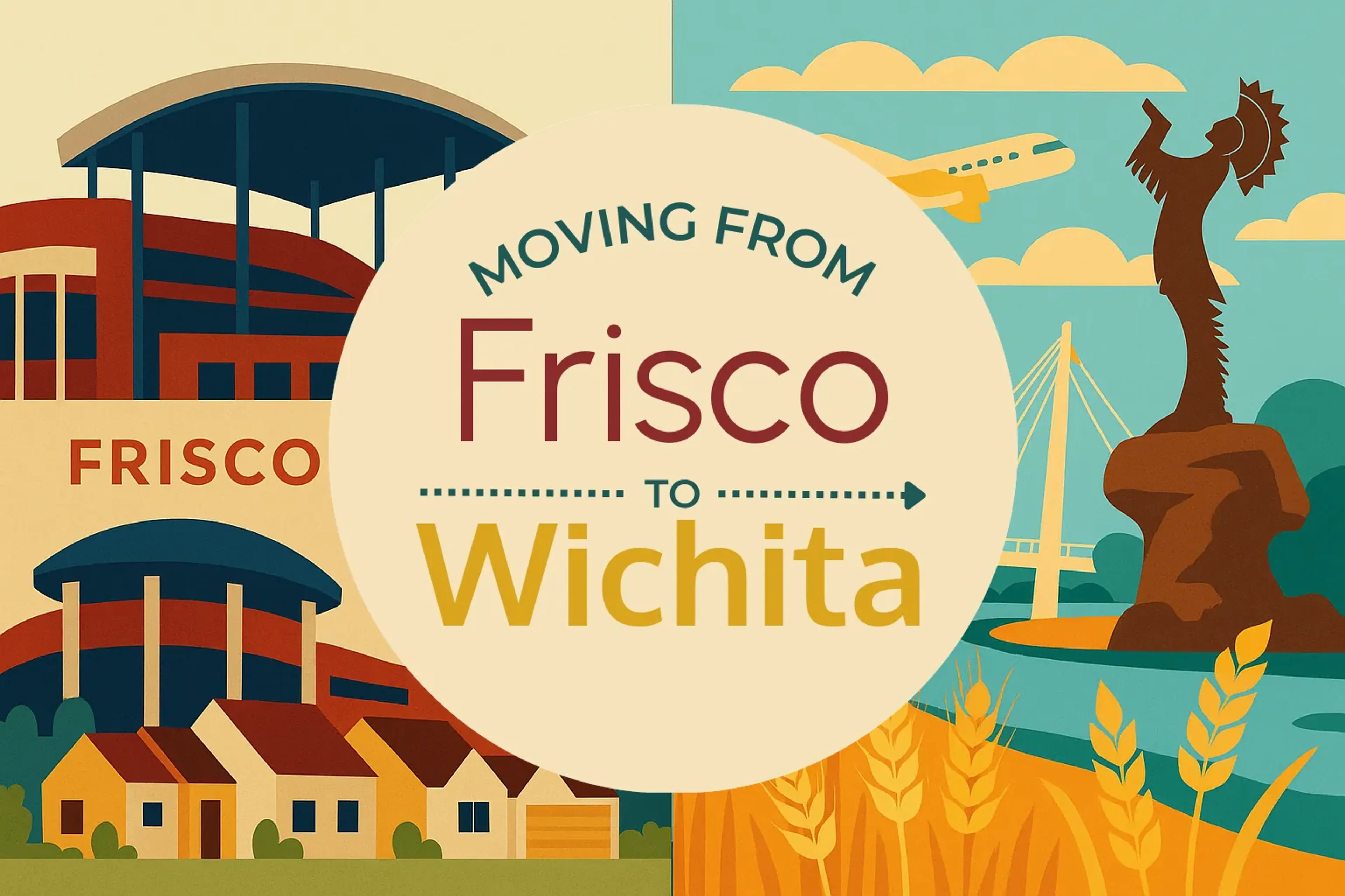 Side-by-side comparison of Frisco to Wichita moving companies