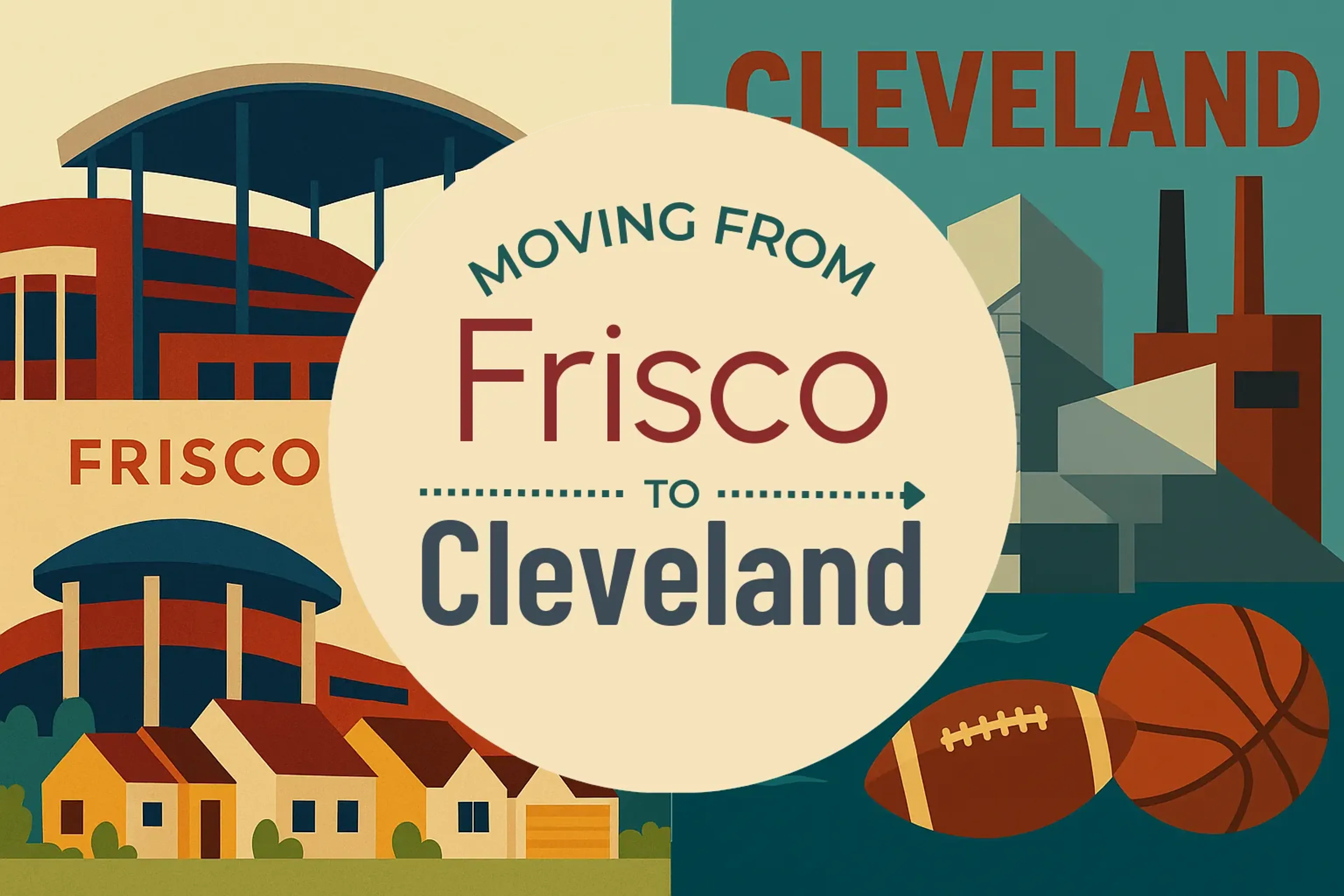 Side-by-side comparison of Frisco to Cleveland moving companies