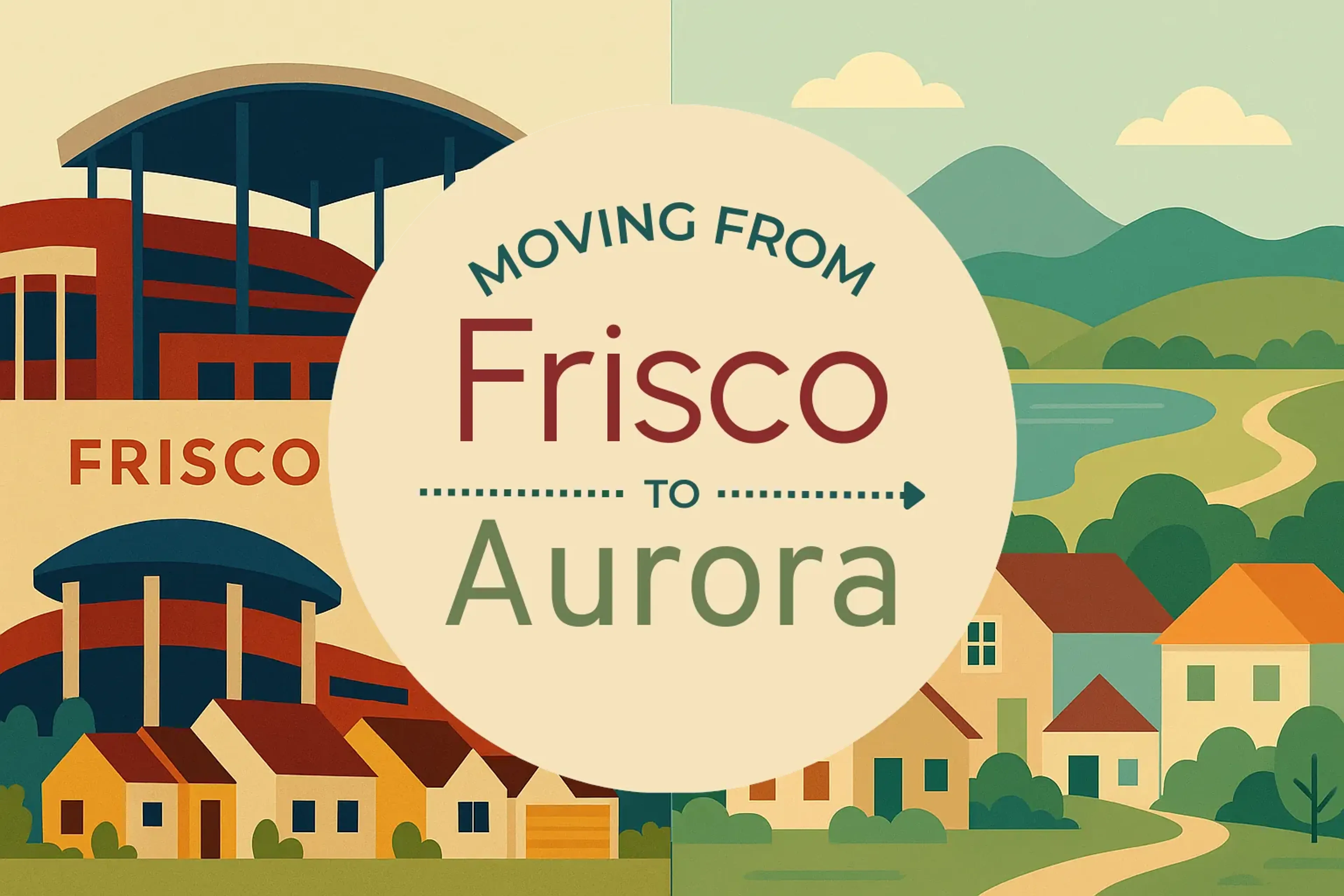 Side-by-side comparison of Frisco to Aurora moving companies