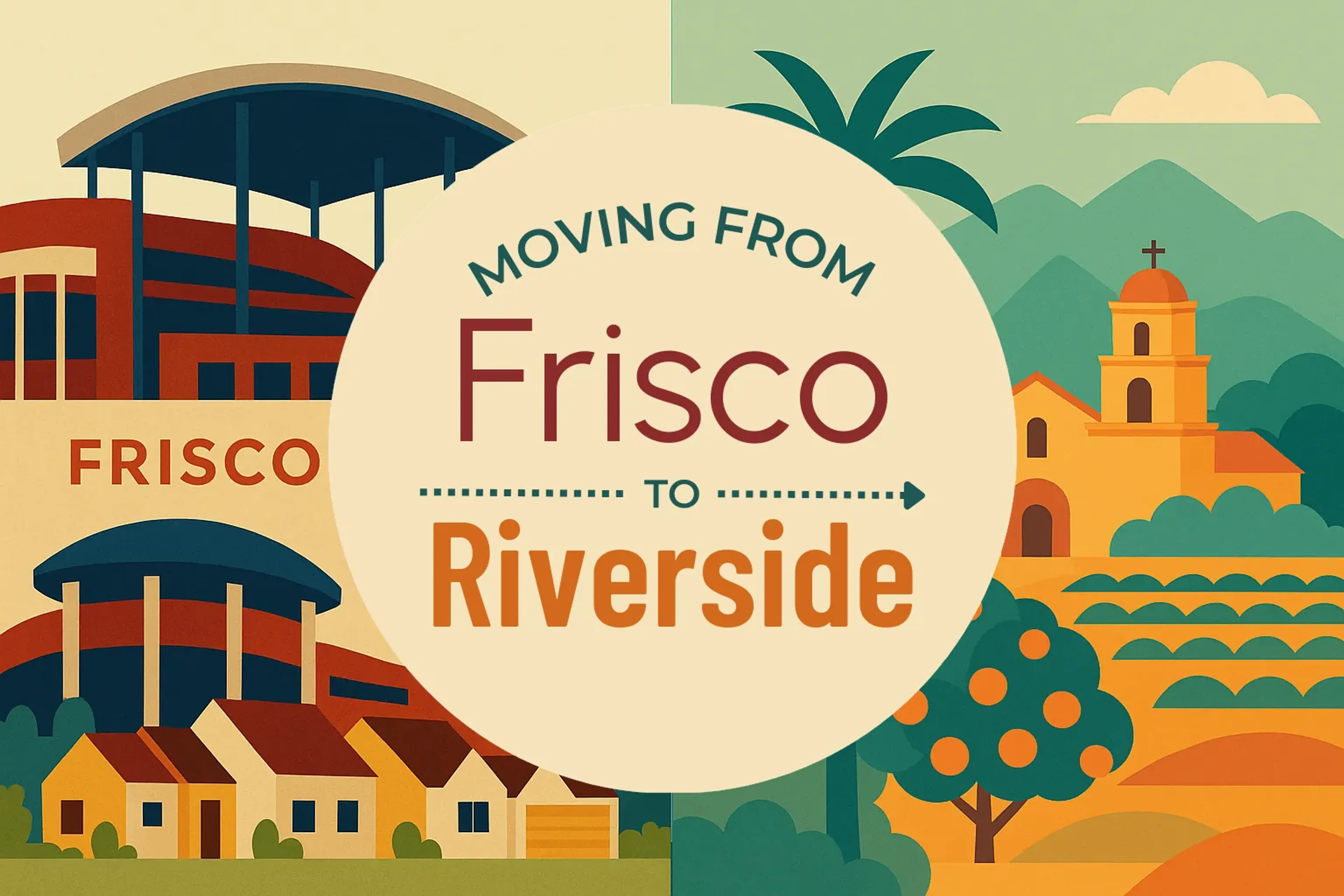 Side-by-side comparison of Frisco to Riverside moving companies