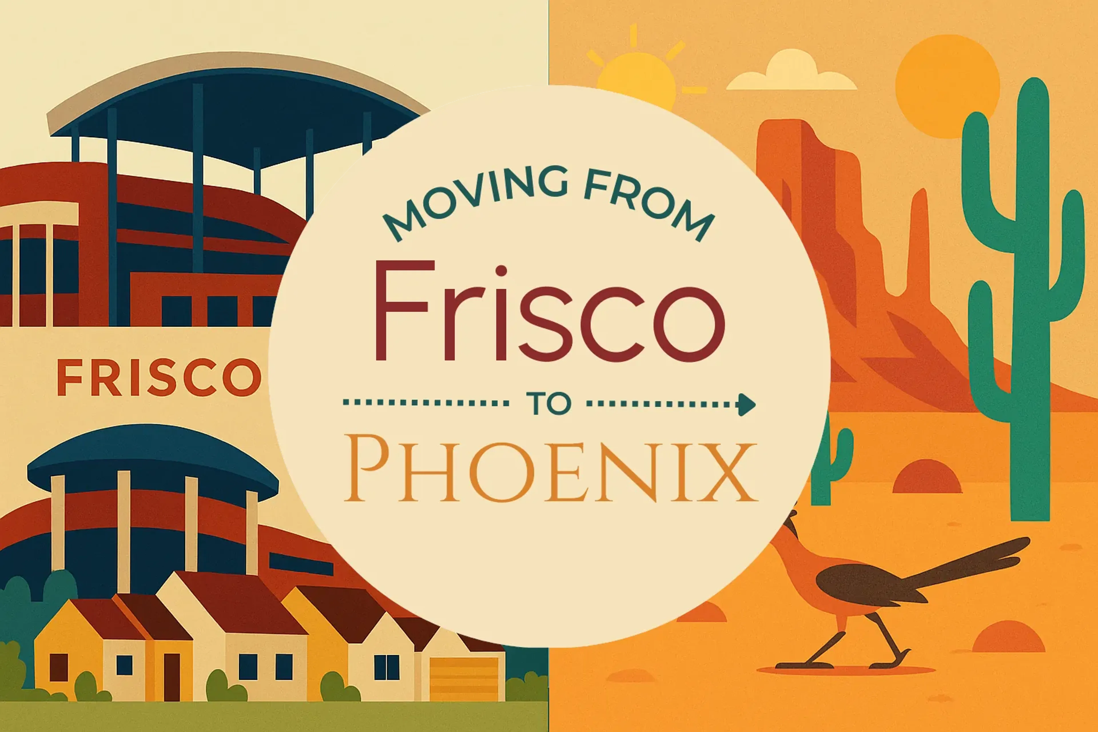 Side-by-side comparison of Frisco to Phoenix moving companies